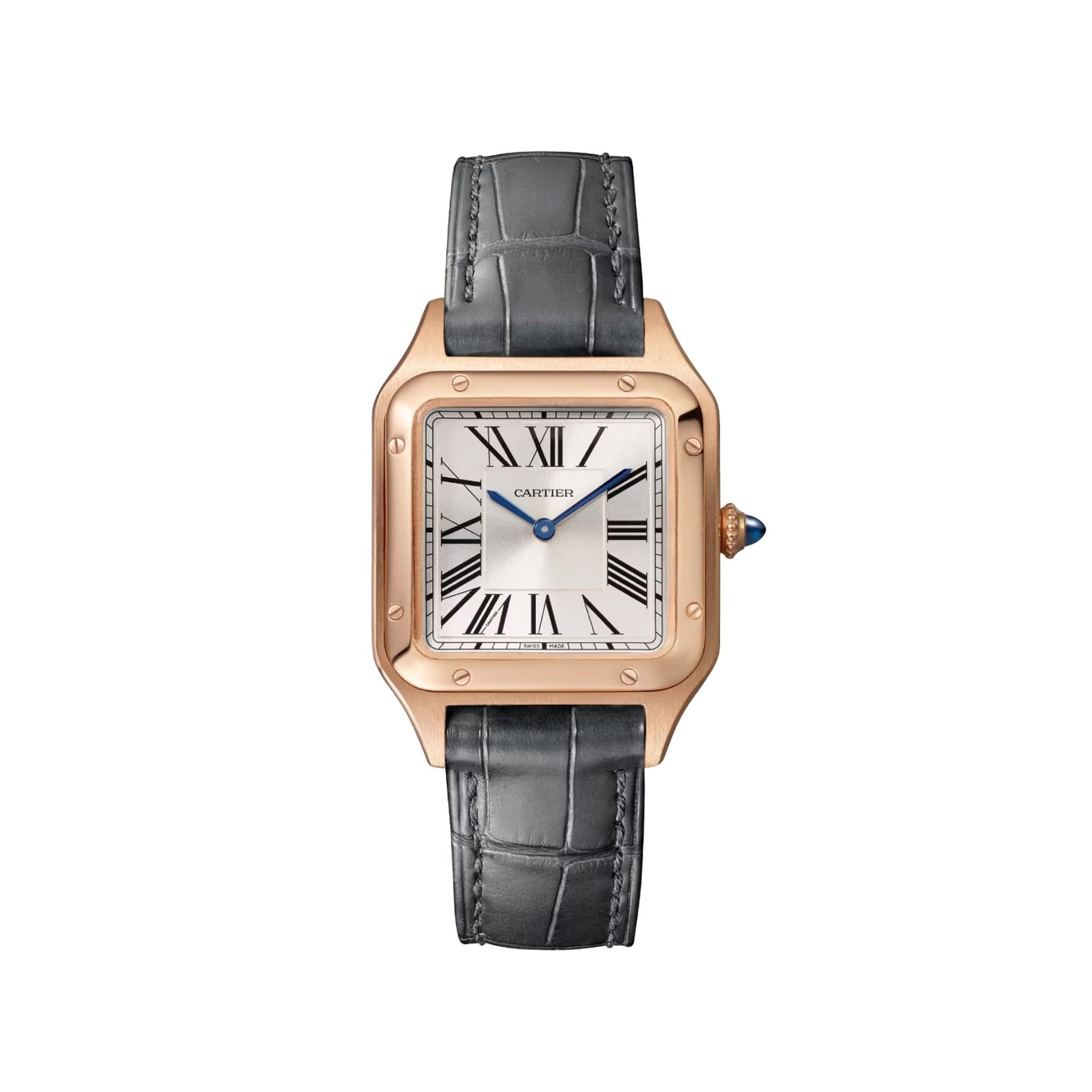 CARTIER Santos-Dumont Modello Piccolo, Oro Rosa, Pelle 38 X 27,5 MM WGSA0117