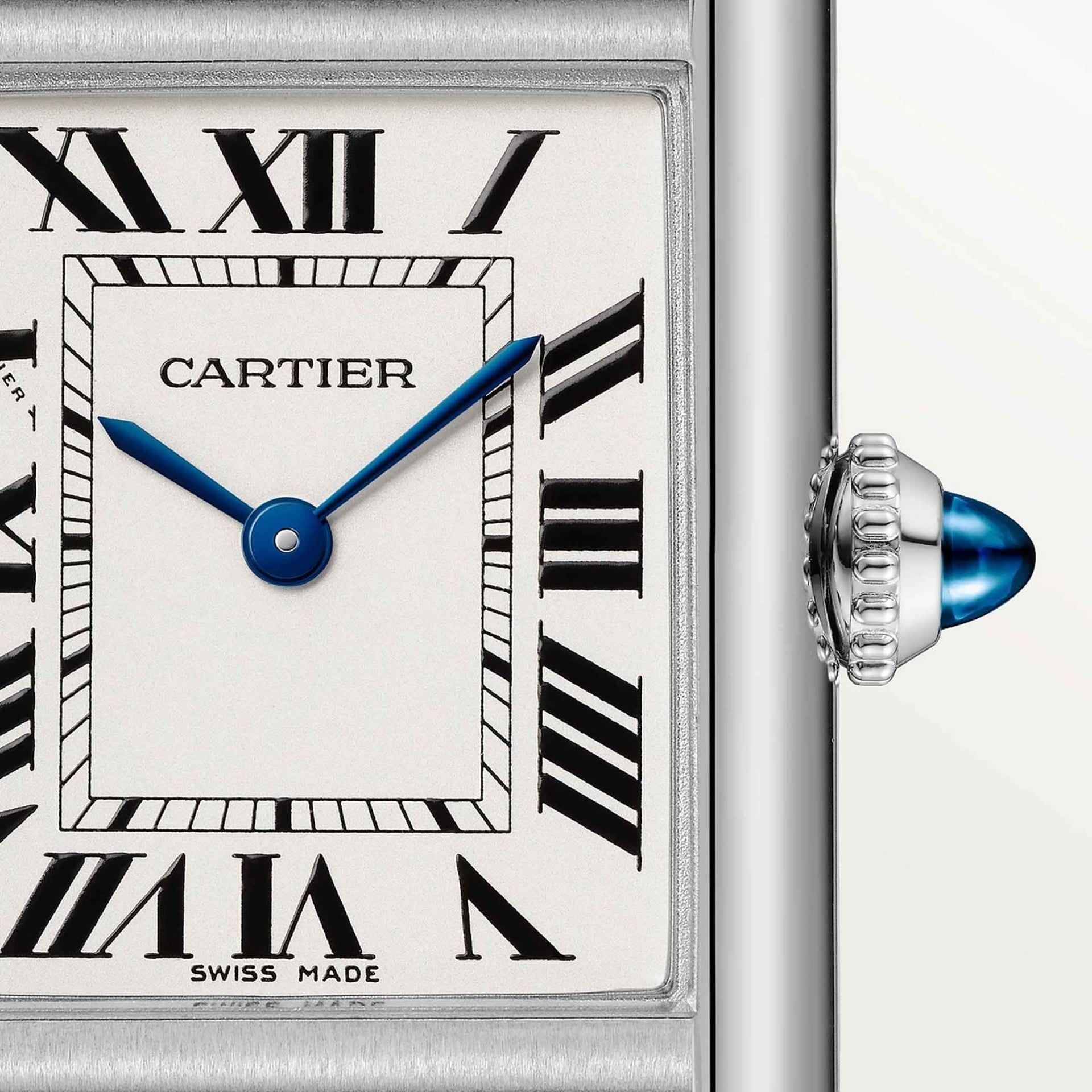 CARTIER Tank Must De Cartier Modello Piccolo, Acciaio, Pelle 29.5 X 22  MM WSTA0135
