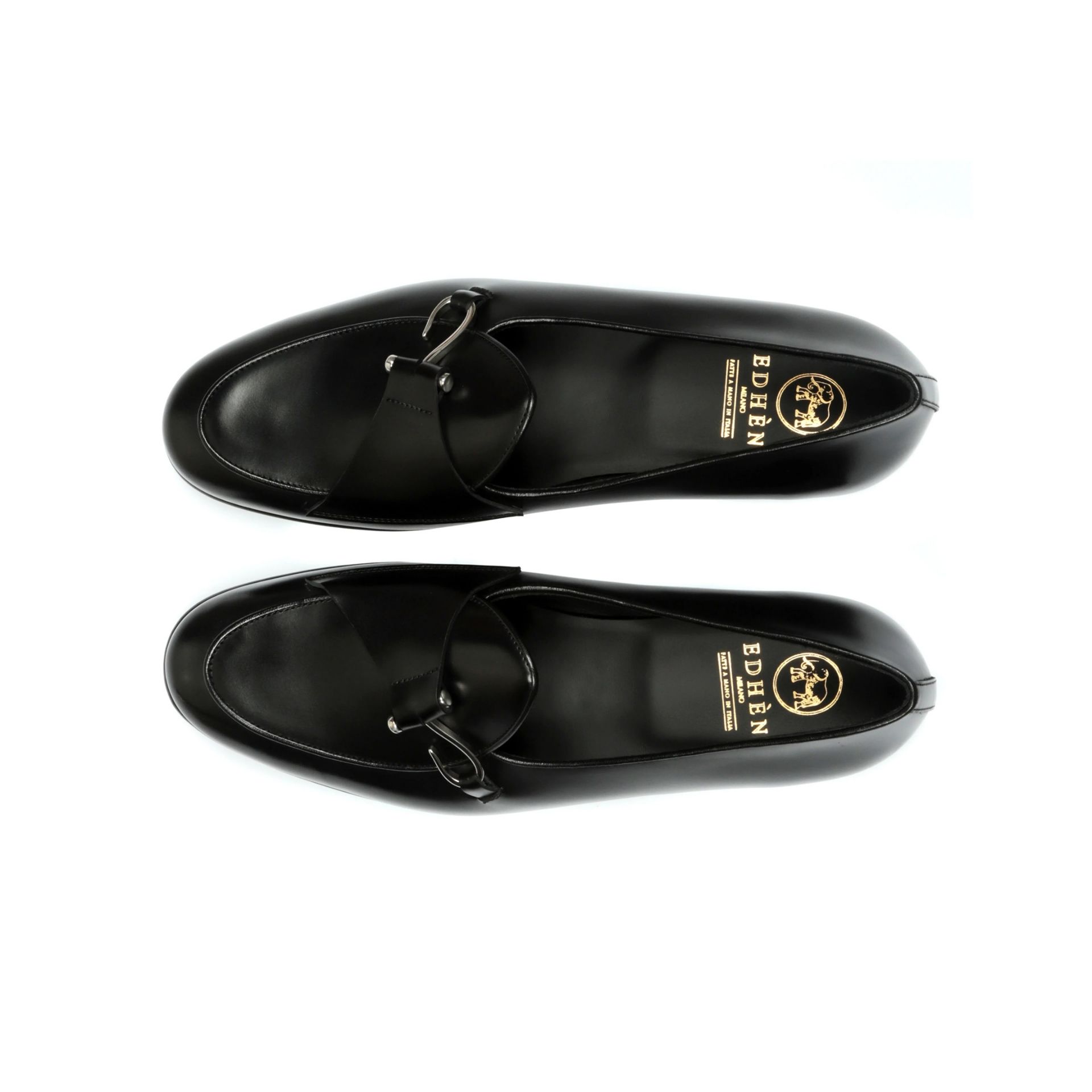 EDHÈN MILANO Comporta - Scarpa Con Fibbia Pelle Nera  COMPTUDBLK