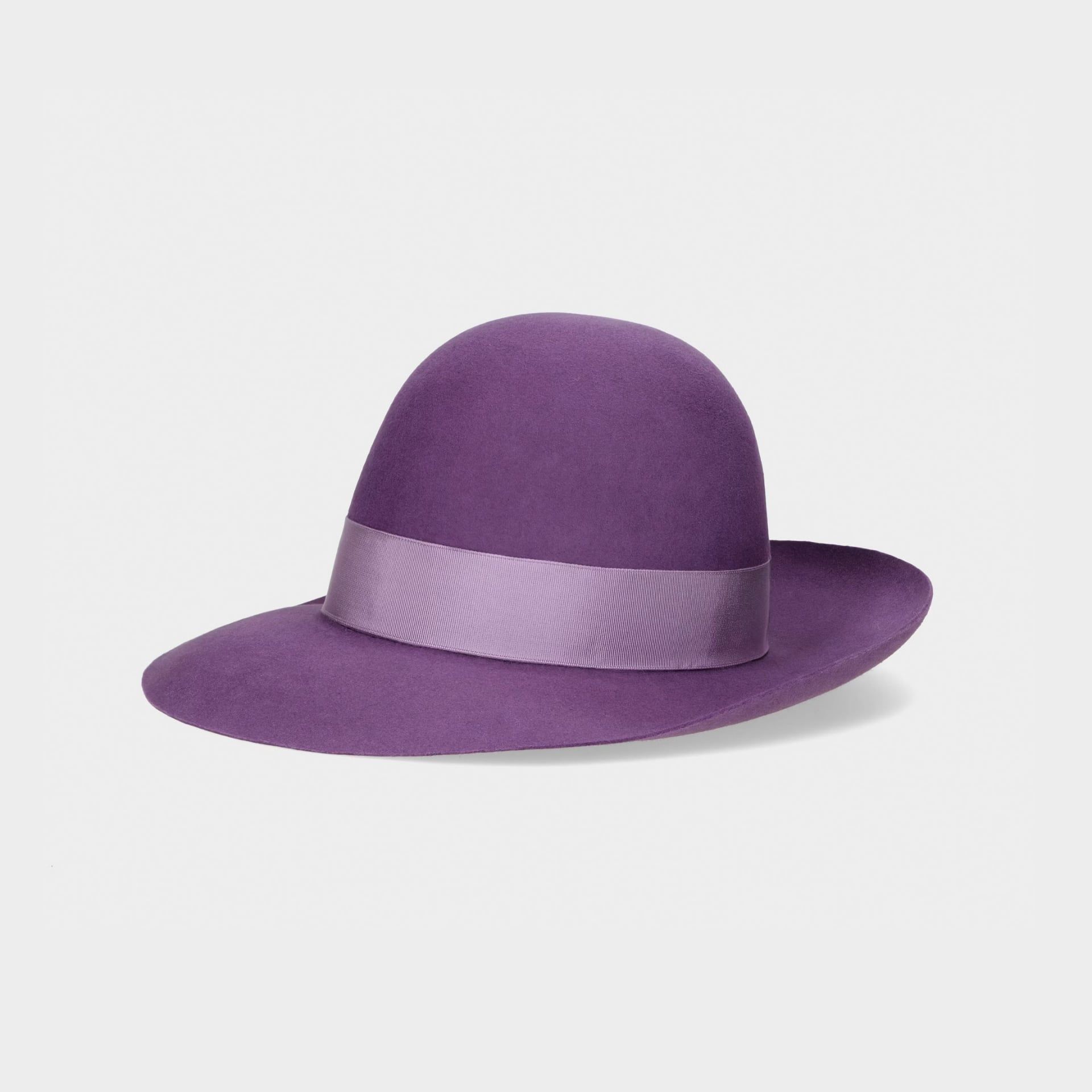 Borsalino Cappello Eleonora Feltro Tesa Larga Mammola  E212993