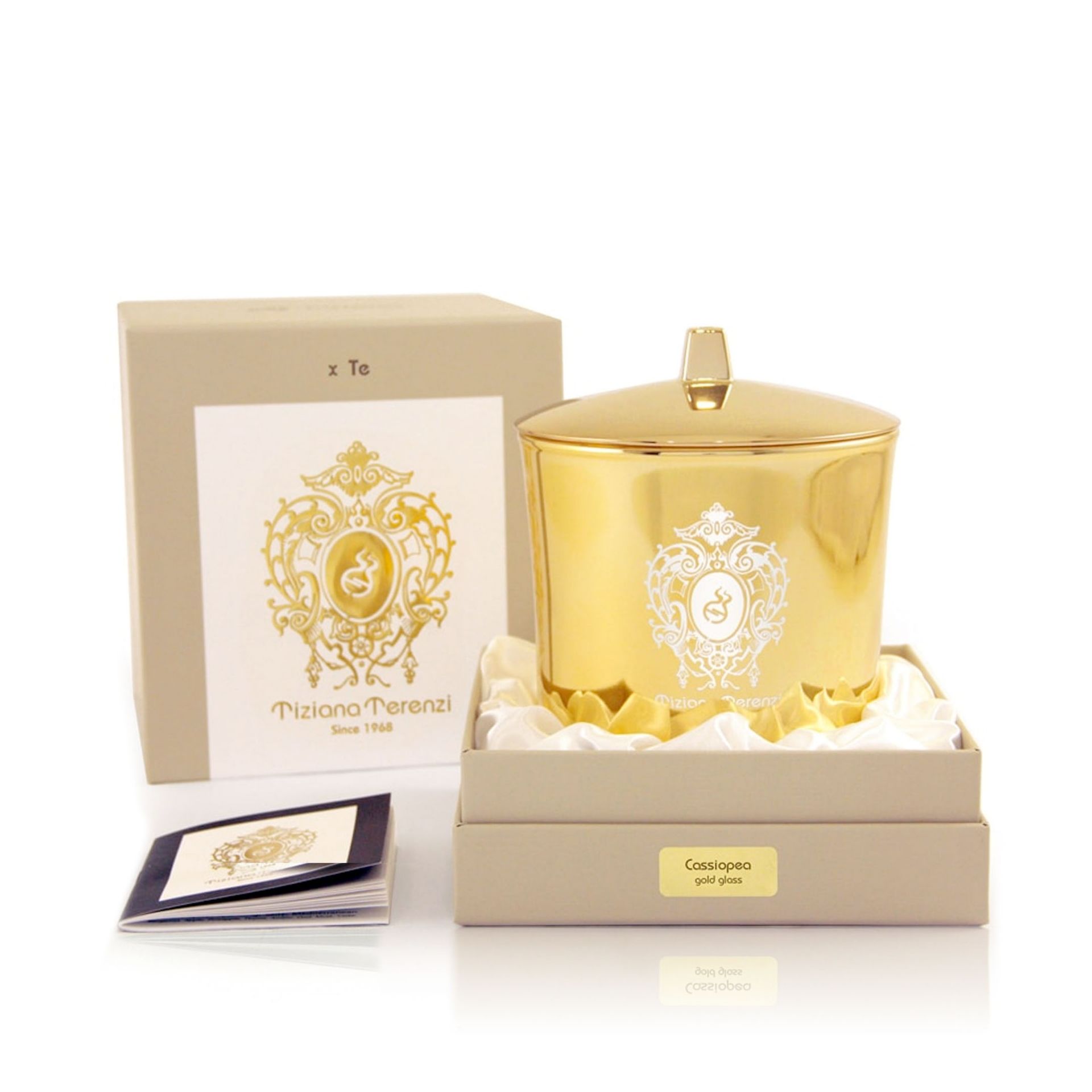 Tiziana Terenzi Candela Gold Glass Fragranza Cassiopea 500 gr TT027G/PEA