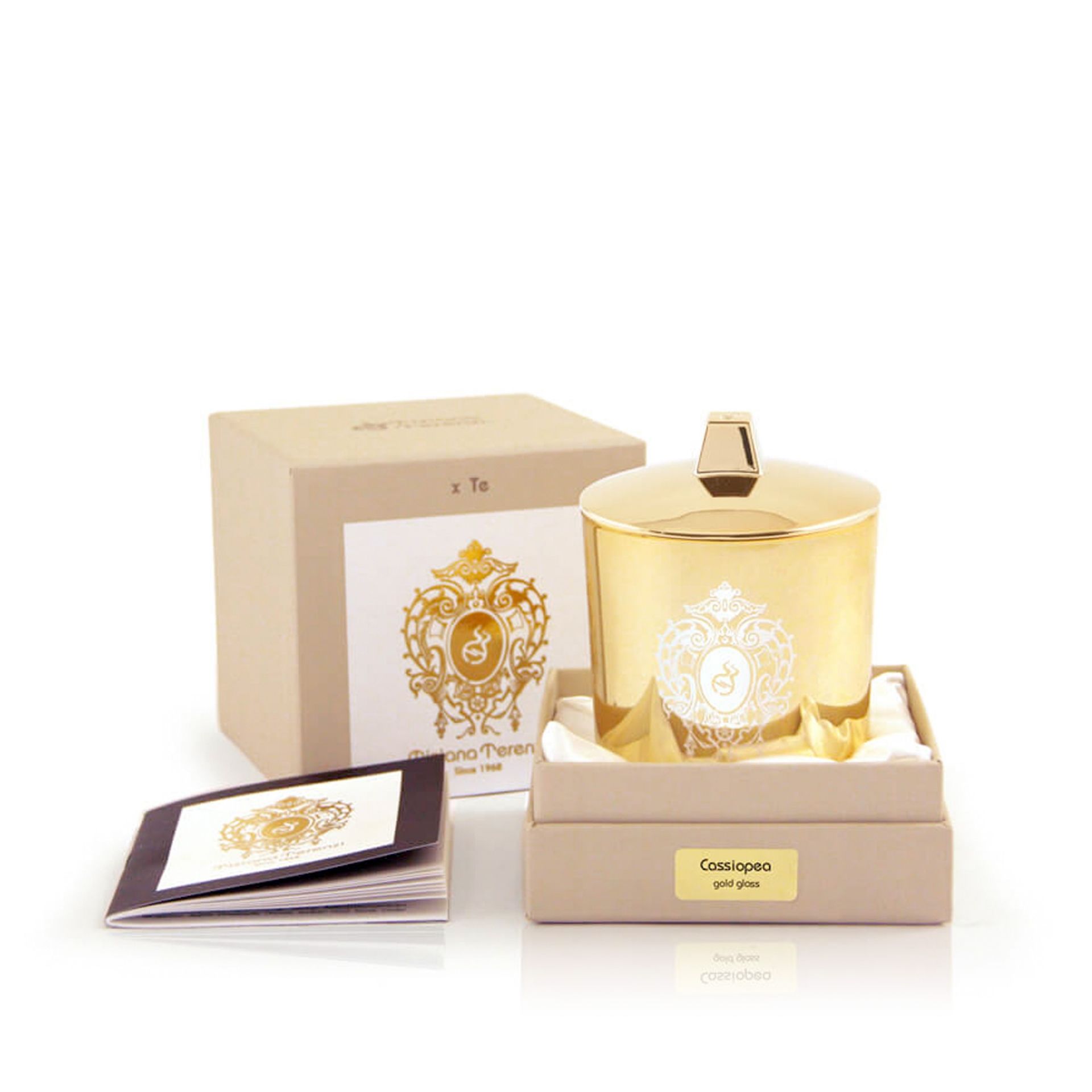 Tiziana Terenzi Candela Gold Glass Fragranza Cassiopea 170 gr TT002G/PEA