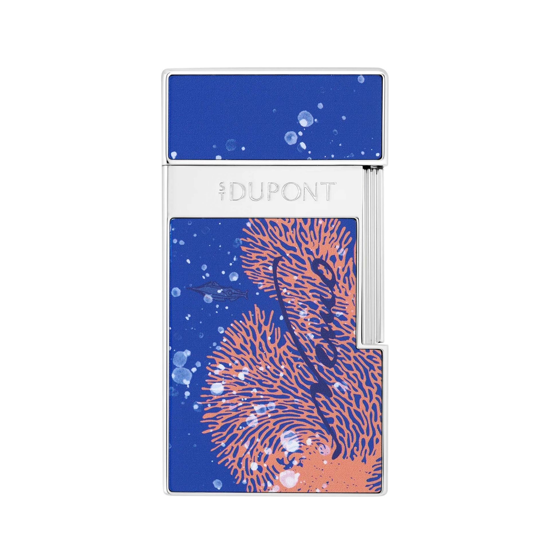 S. T. DUPONT Accendino Biggy 20'000 Leghe Sotto i Mari Laccato Blu Reale  025053