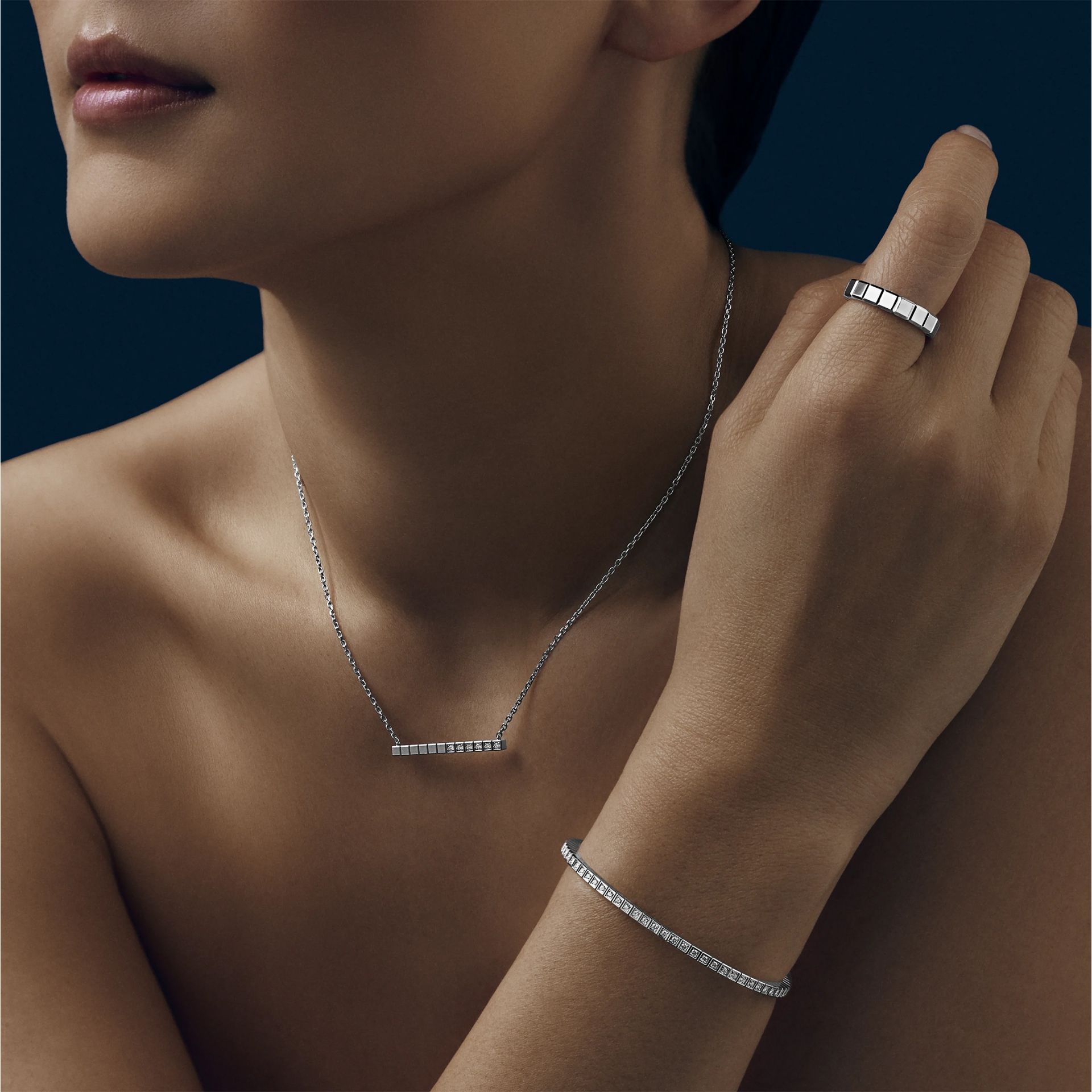 CHOPARD Bracciale Giunco Ice Cube  @857702-1012
