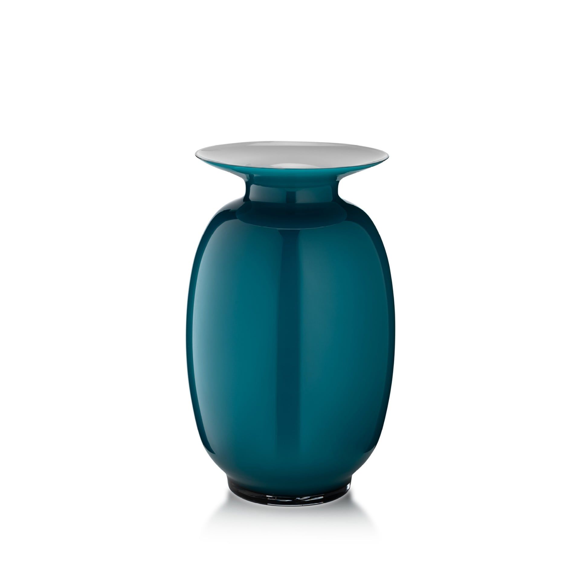 SALVIATI Vaso Lido Amaranti Large Verde Pavone H 34 CM / Ø 21 CM 20311