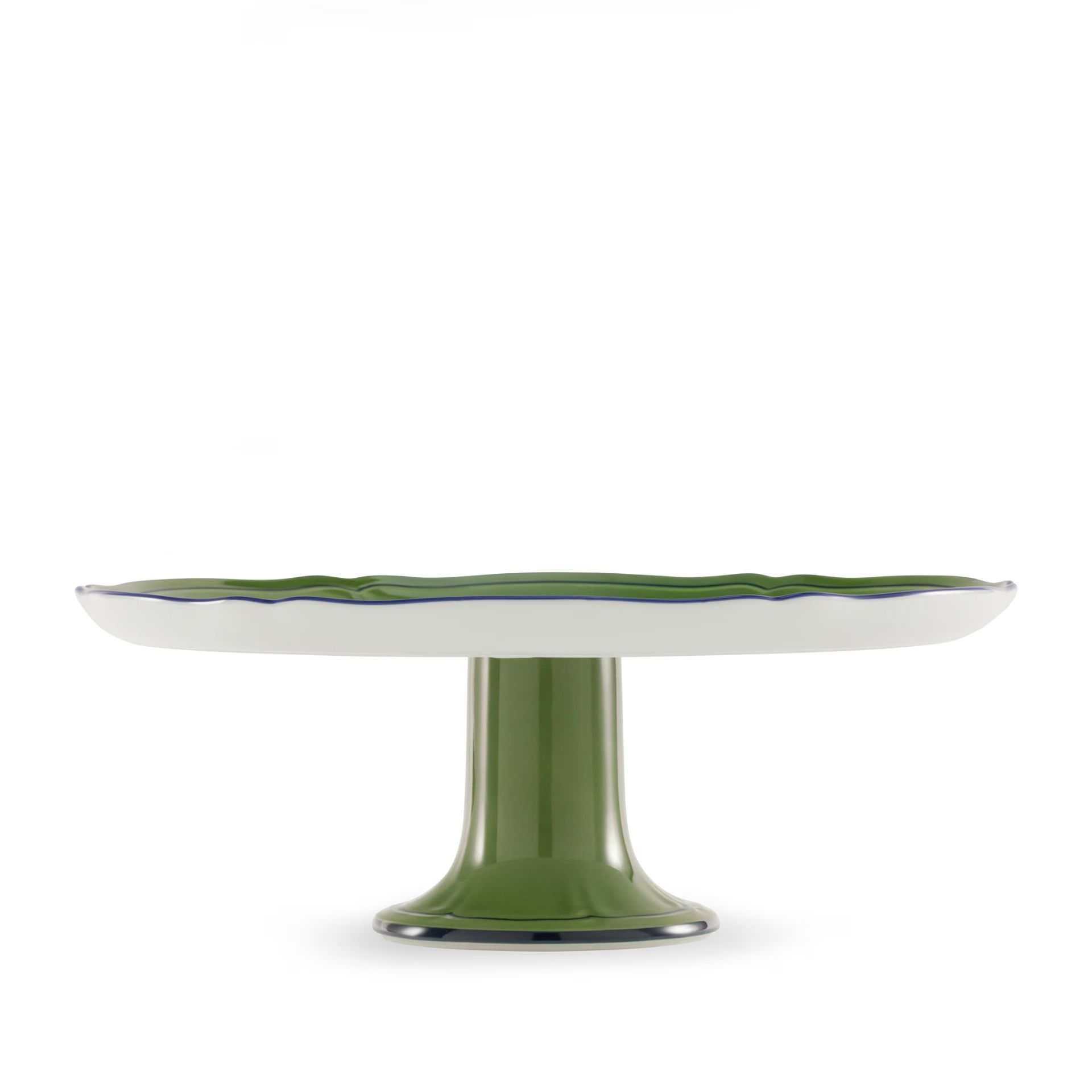 GINORI 1735 Alzata per Torta Oriente Italiano Malachite H 11.5 CM - Ø 30.5 CM 003RG00 FCT400LX0305G00123600