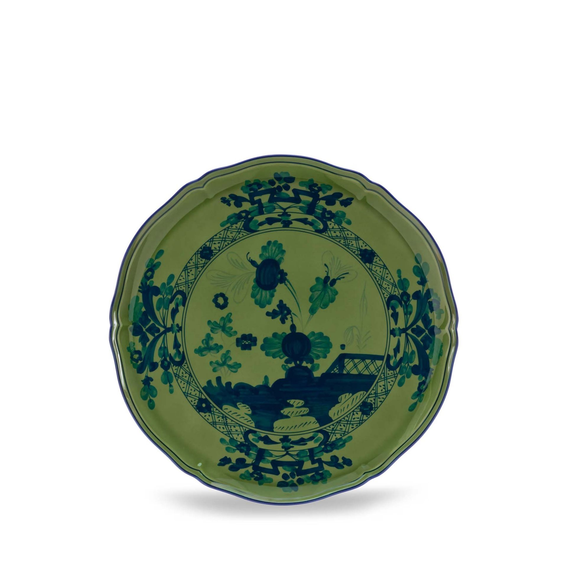 GINORI 1735 Alzata per Torta Oriente Italiano Malachite H 11.5 CM - Ø 30.5 CM 003RG00 FCT400LX0305G00123600