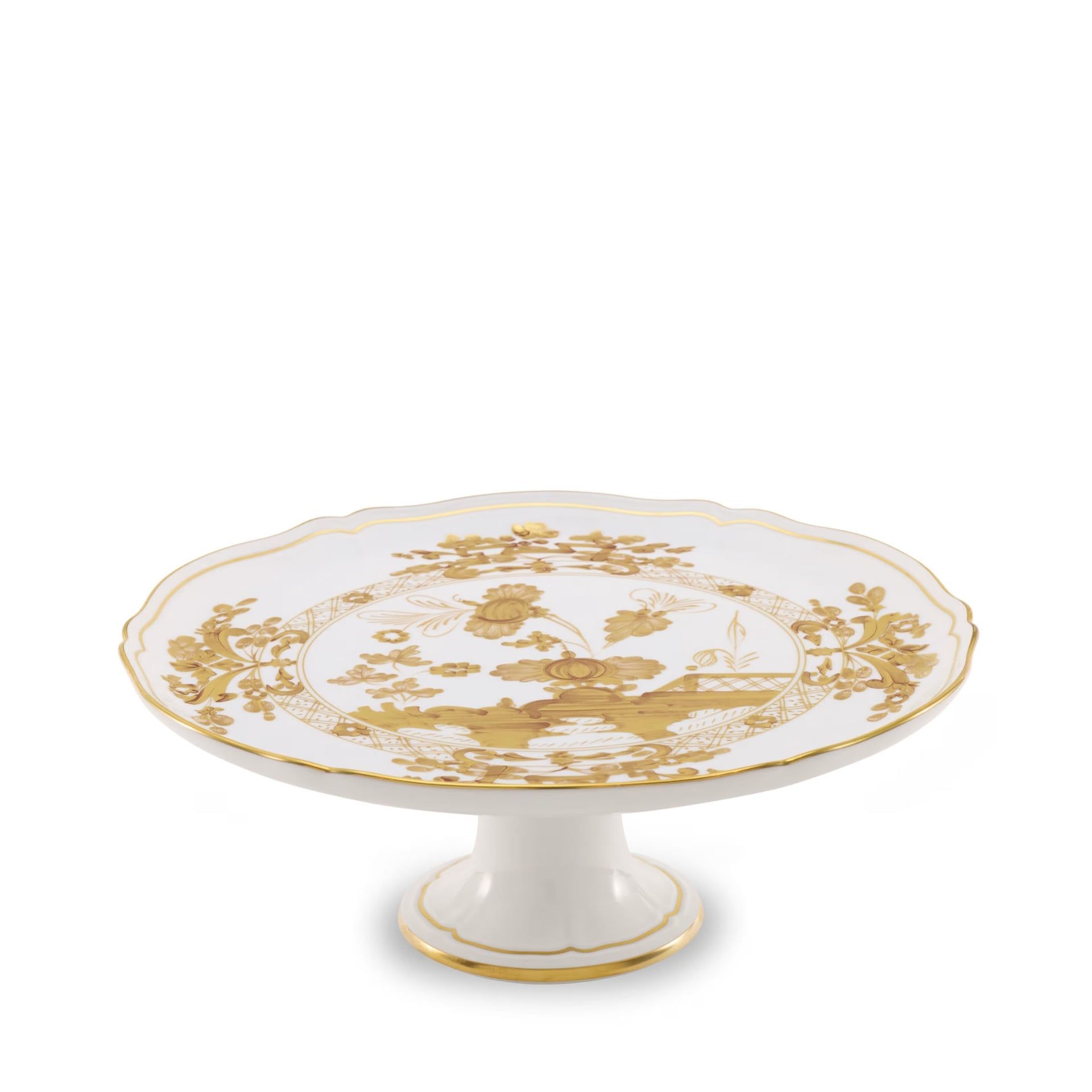 GINORI 1735 Alzata per Torta Oriente Italiano Aurum H 11.5 CM - Ø 30.5 CM 003RG00 FCT400LX0305G00133000