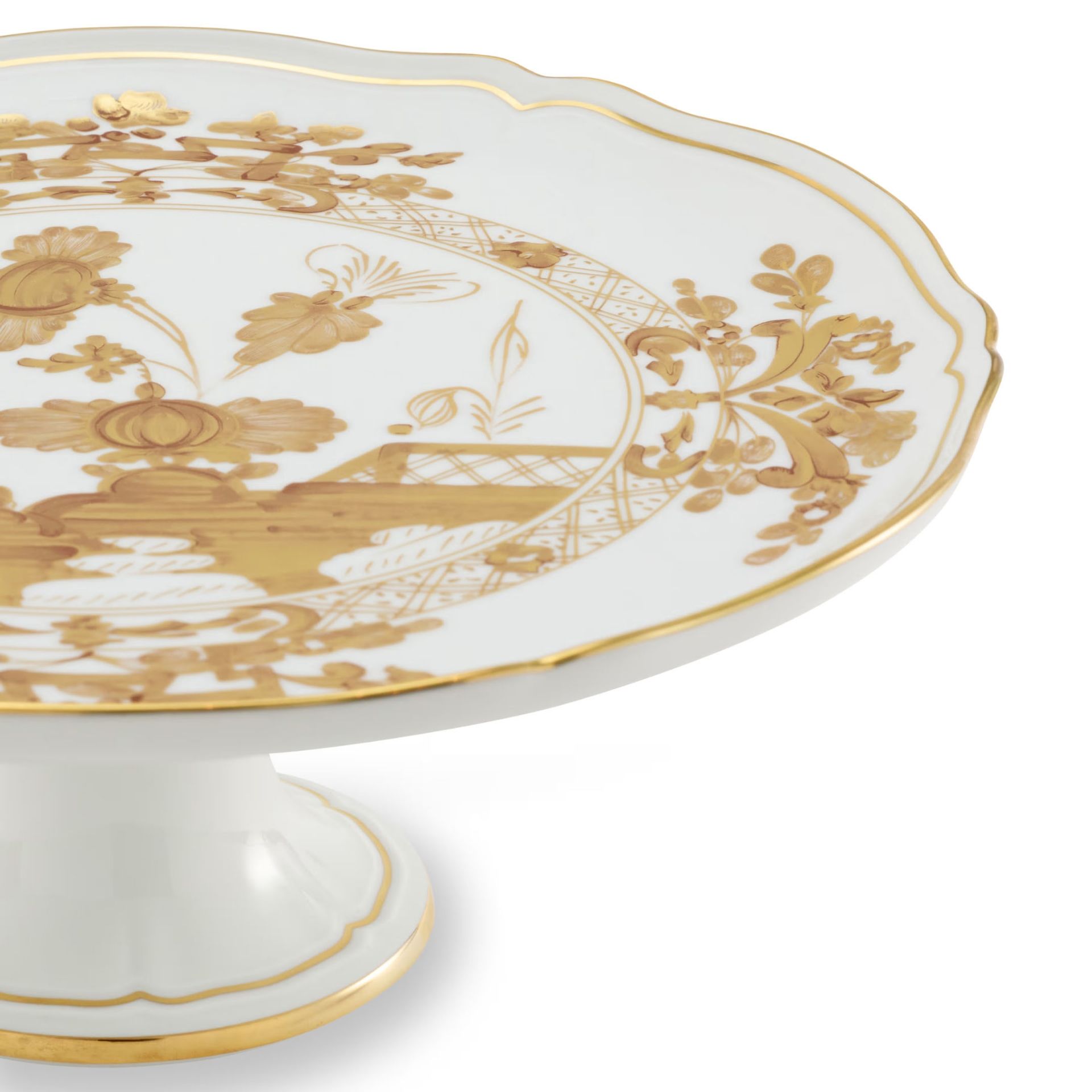GINORI 1735 Alzata per Torta Oriente Italiano Aurum H 11.5 CM - Ø 30.5 CM 003RG00 FCT400LX0305G00133000