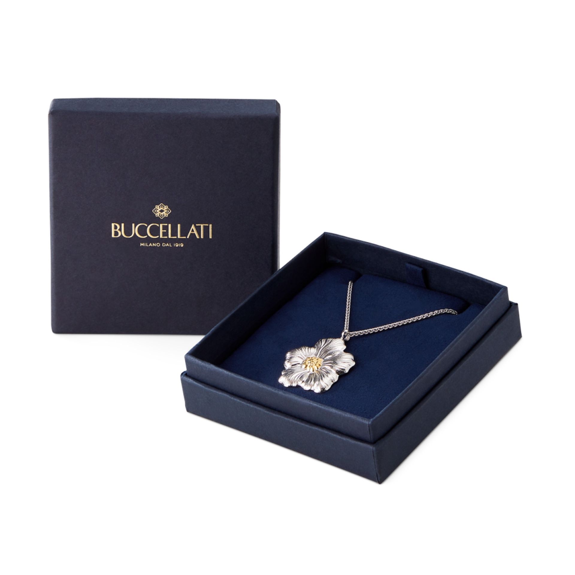 BUCCELLATI Pendente Blossoms Vermeil Gardenia in Argento  JAGPEN023619