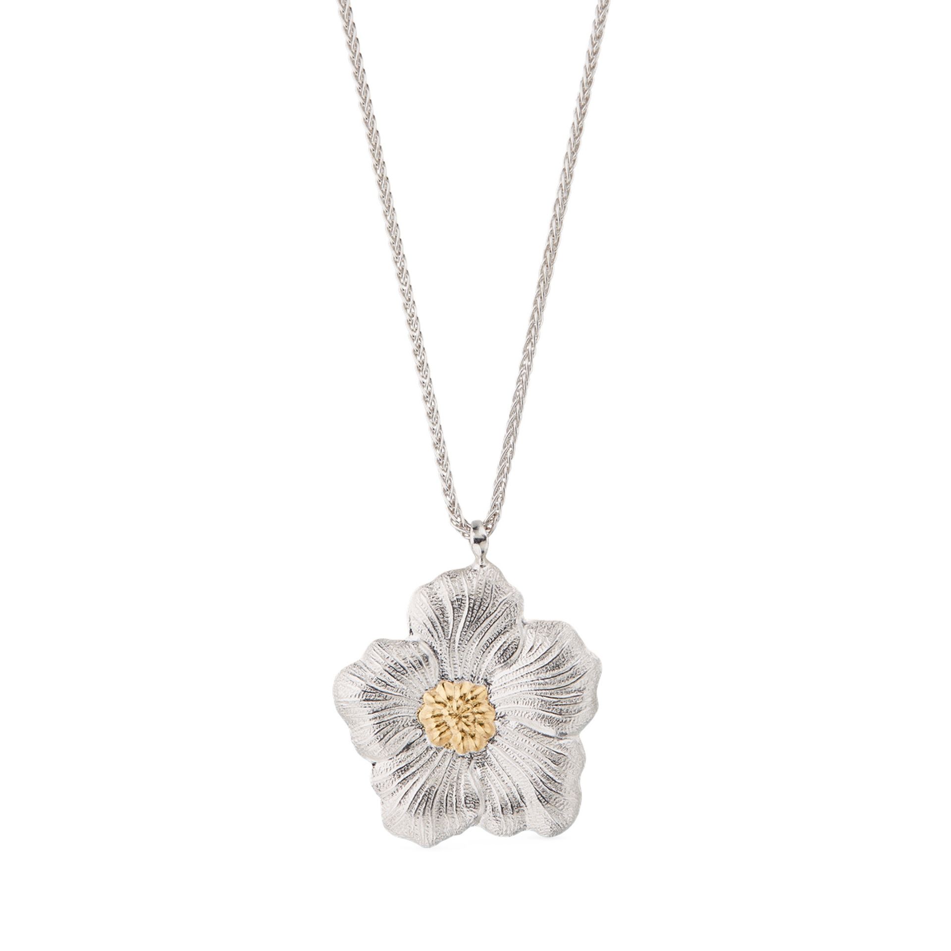 BUCCELLATI Pendente Blossoms Vermeil Gardenia in Argento  JAGPEN023619
