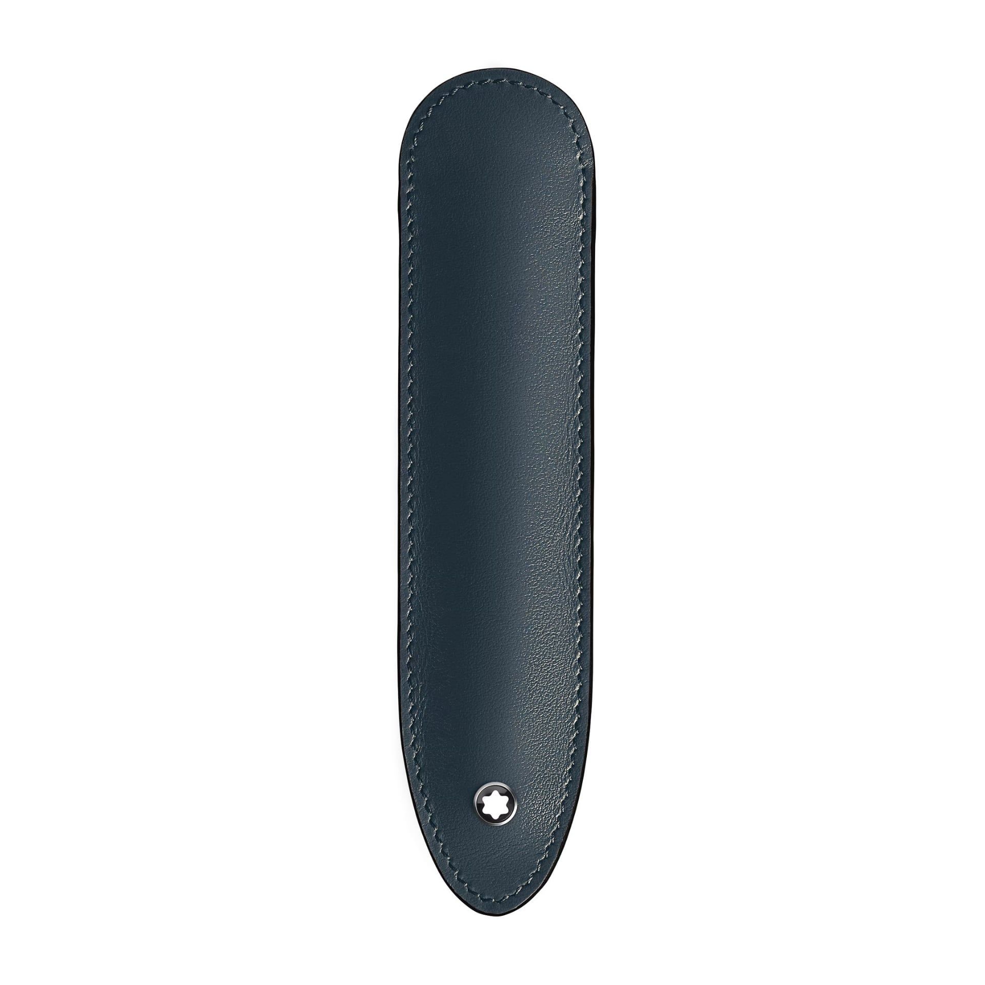 MONTBLANC Custodia 1 Strumento da Scrittura in Pelle Meisterstück Blu Velluto  220452