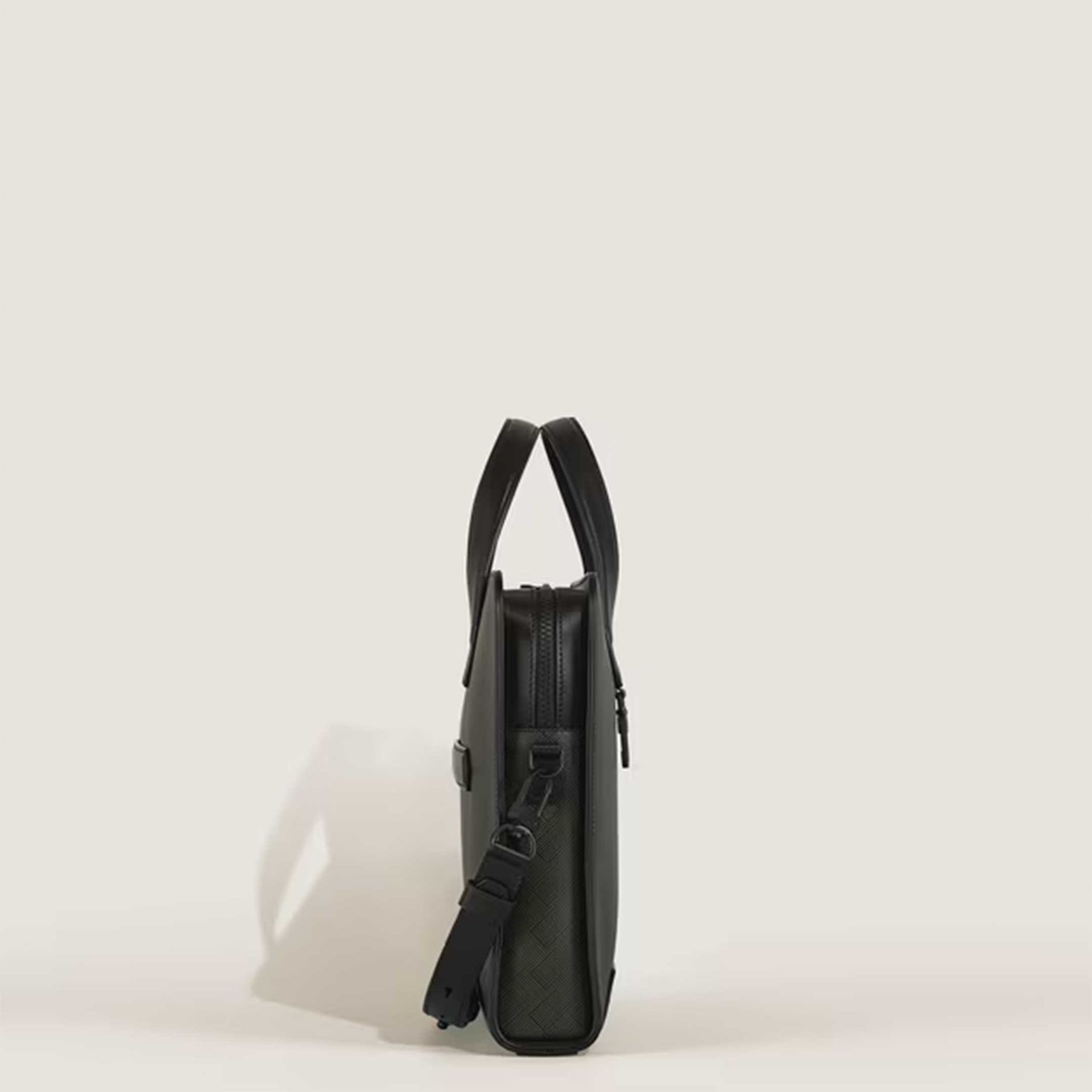 MONTBLANC Borsa Portadocumenti Sottile in Pelle Extreme Nera e Malachite  220491