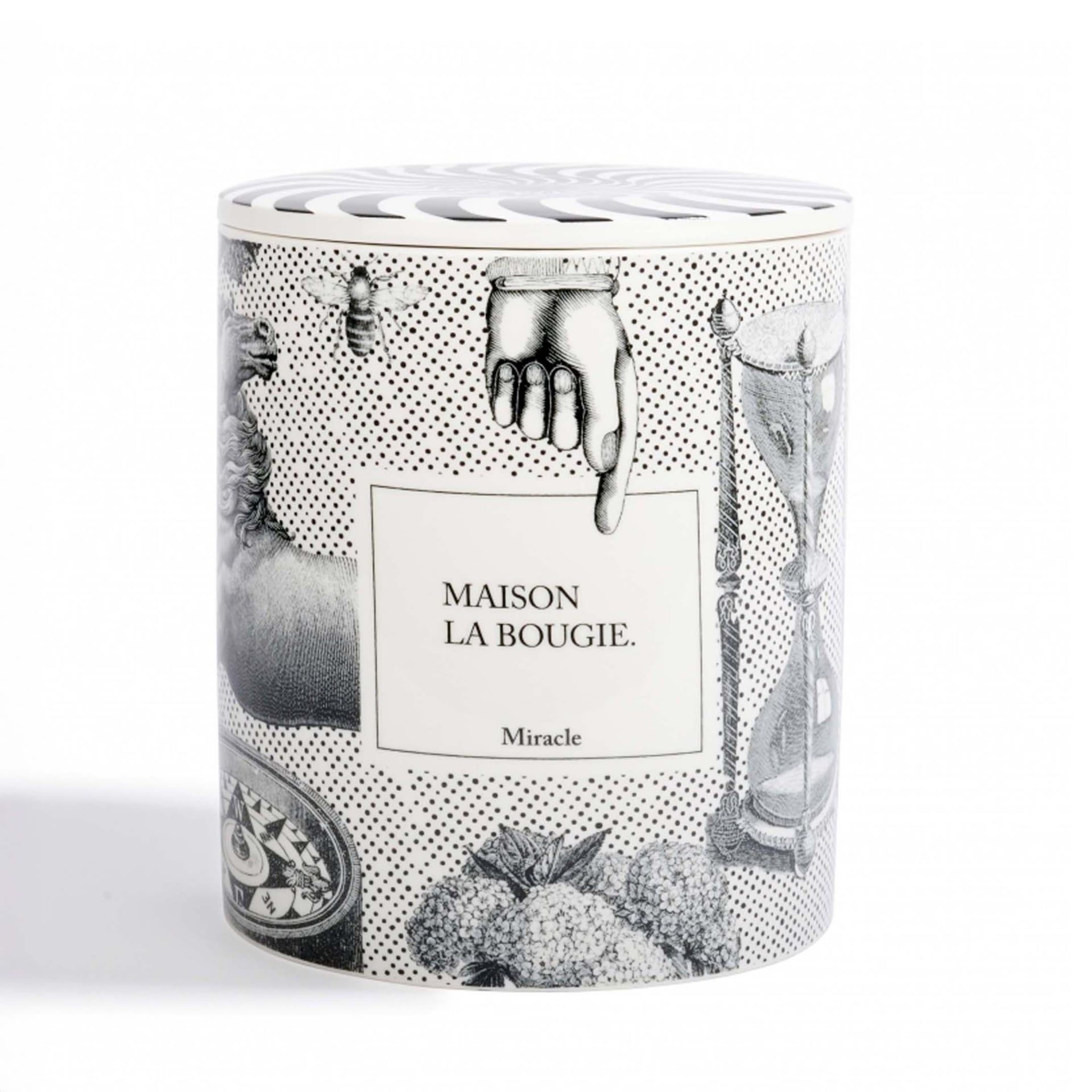 Maison La Bougie Candela Miracle Gallery Miracle Fragranza Ambra e Fava Tonka 2 kg MLBBIG90