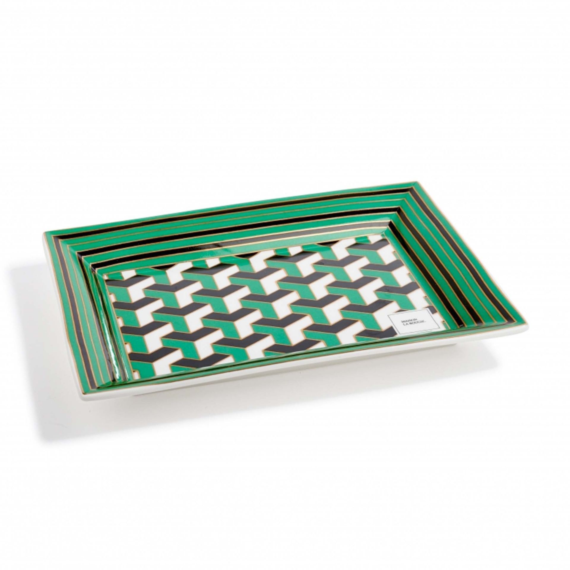 Maison La Bougie Svuotatasche Miracle Gallery Rivoli Verde 21.3 x 3 x 15.5 CM MLBVP57