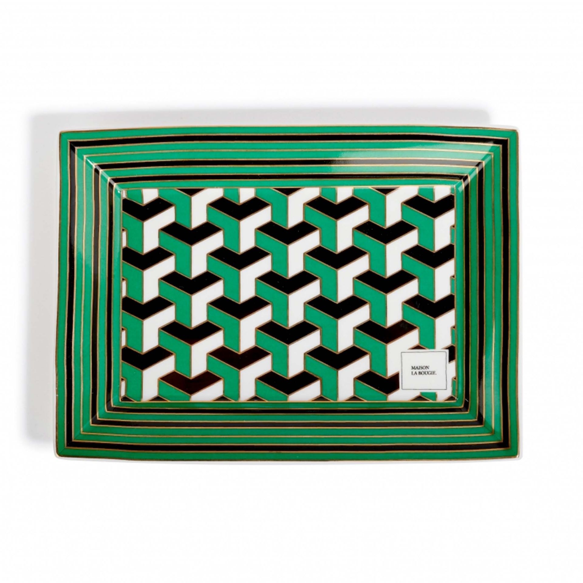 Maison La Bougie Svuotatasche Miracle Gallery Rivoli Verde 21.3 x 3 x 15.5 CM MLBVP57