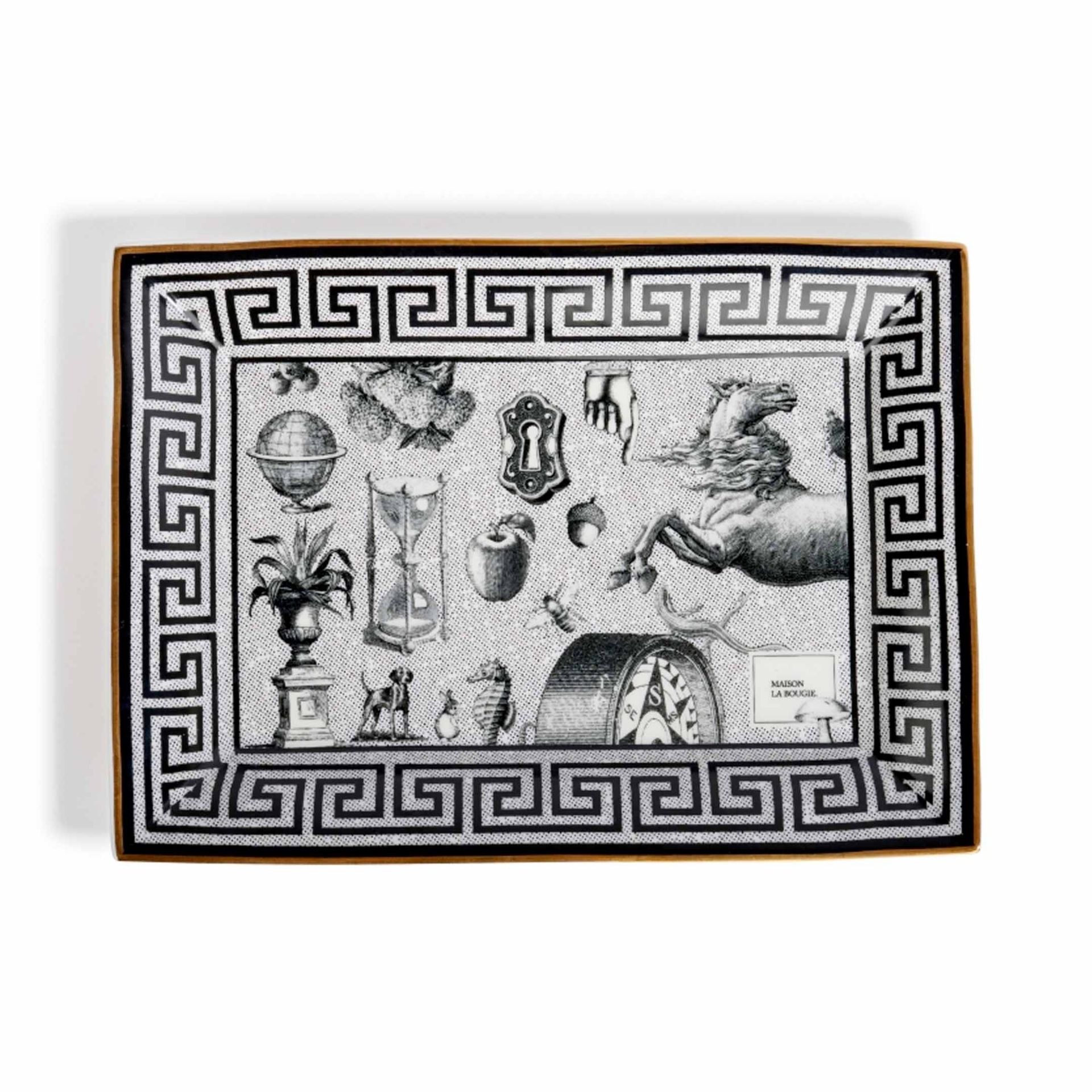 Maison La Bougie Svuotatasche Miracle Gallery Miracle Bianco e Nero 21.3 x 3 x 15.5 CM MLBVP90
