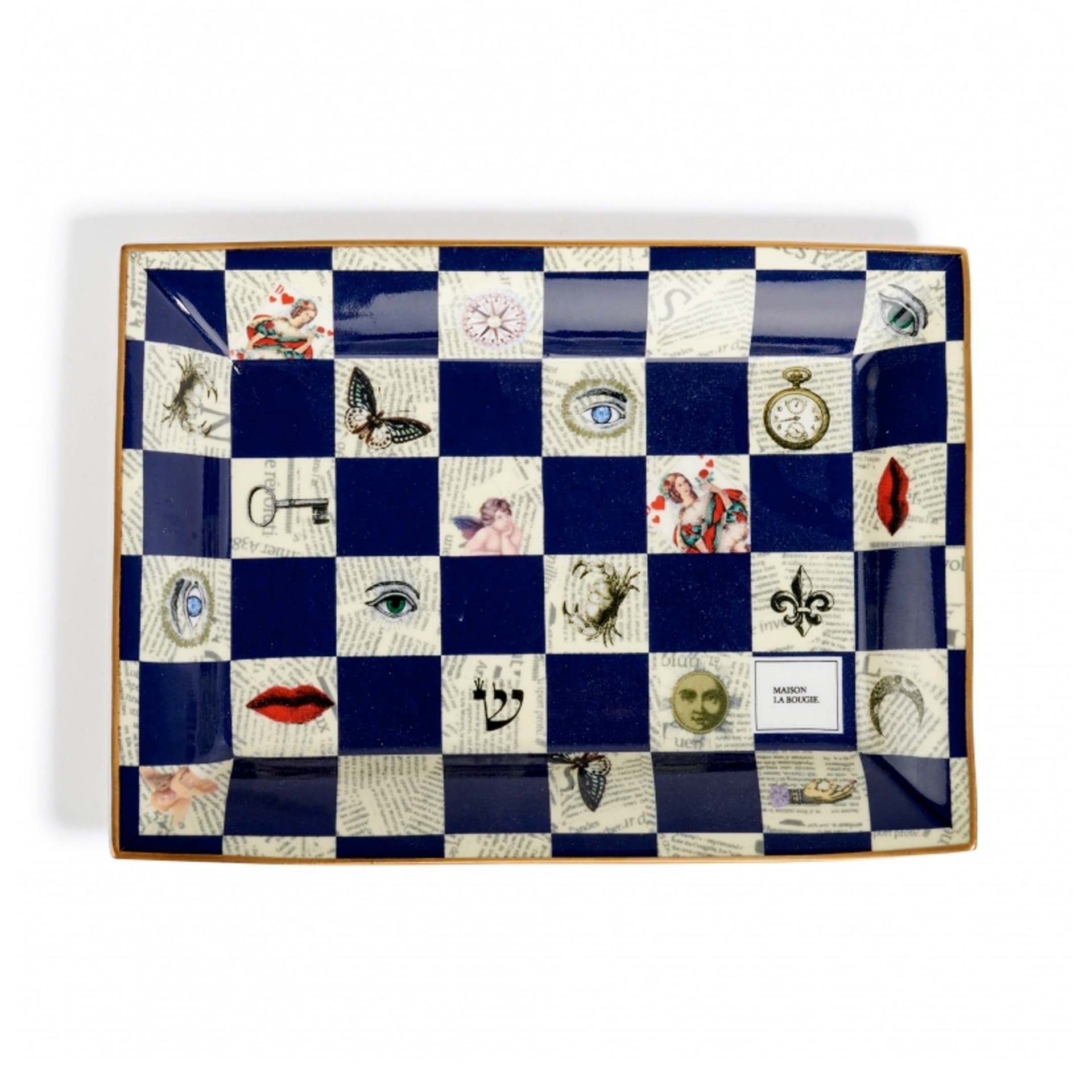 Maison La Bougie Svuotatasche Miracle Gallery La Reine Blu Notte 21,3 x 3 x 15,5 CM MLBVP93