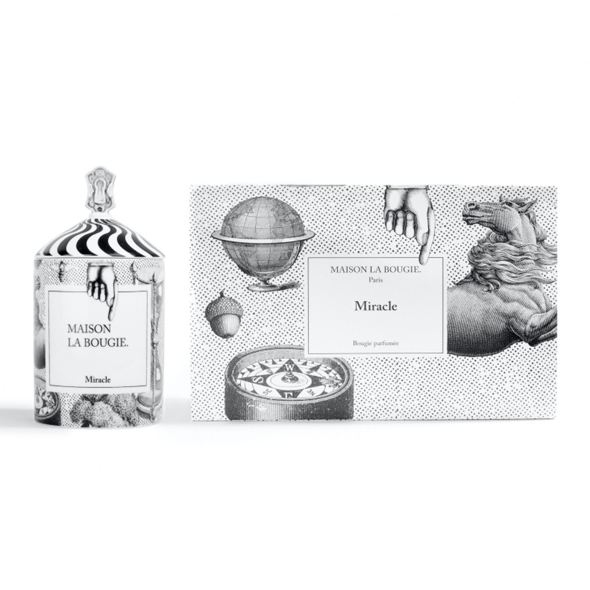 Maison La Bougie Candela Miracle Gallery Miracle Fragranza Ambra e Fava Tonka 350 gr MLB90