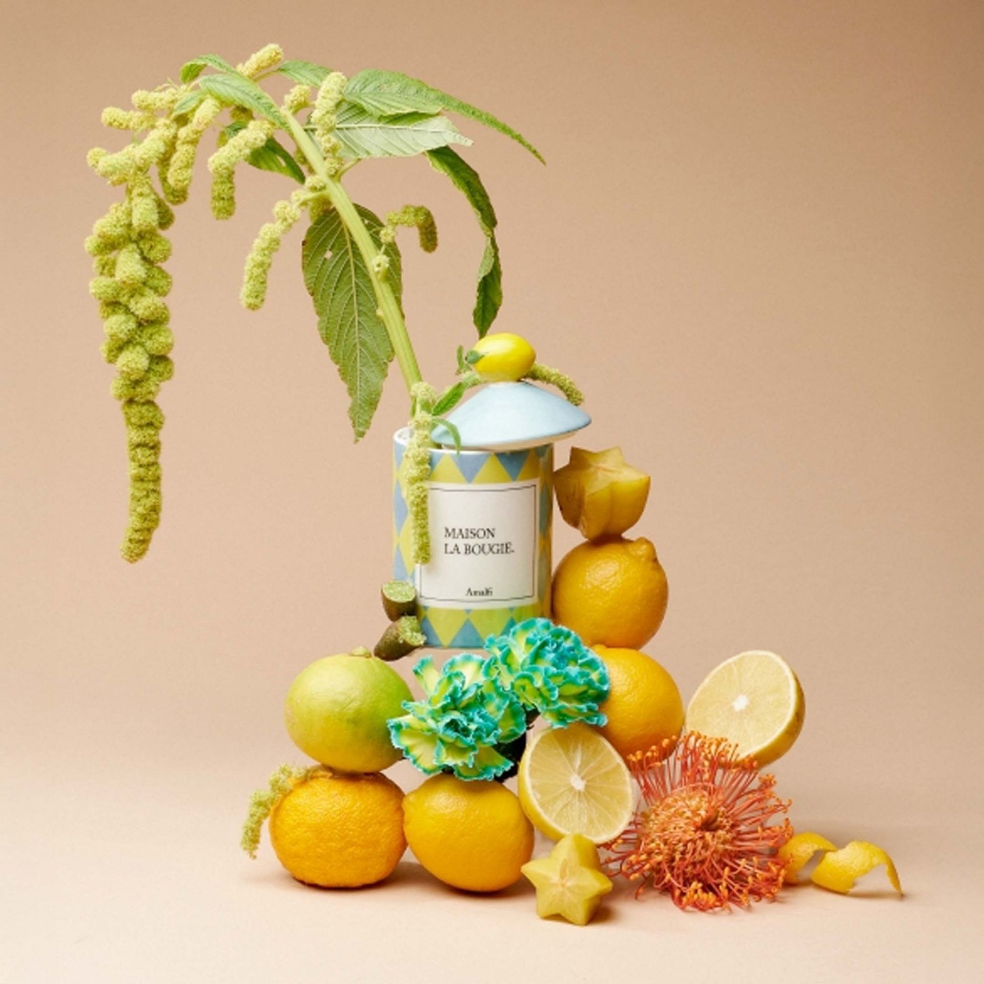 Maison La Bougie Candela Miracle Gallery Amalfi Fragranza Monoi e Sale Marino 350 gr MLB92