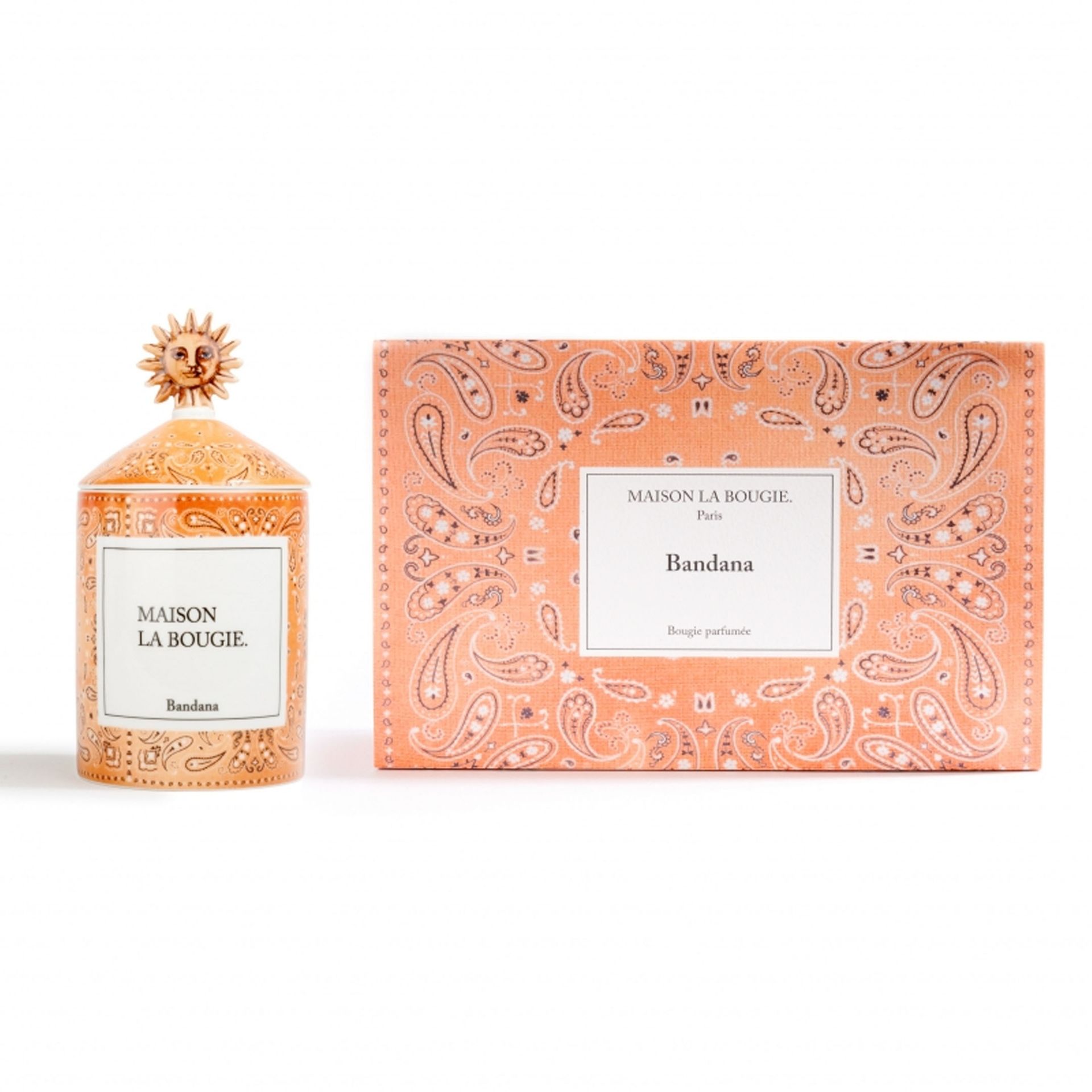 Maison La Bougie Candela Miracle Gallery Bandana Fragranza Ambra Intenso 350 gr MLB94