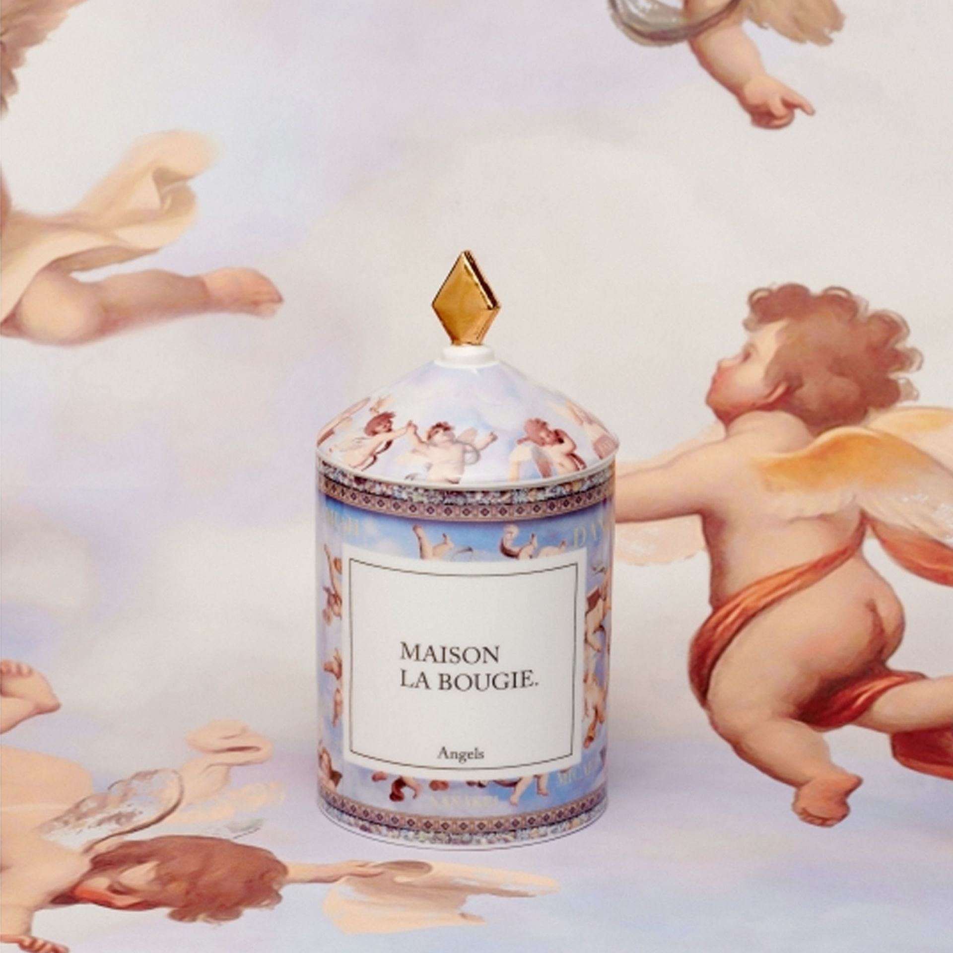 Maison La Bougie Candela Miracle Gallery Angles Fragranza Muschio e Fiori 350 gr MLB54