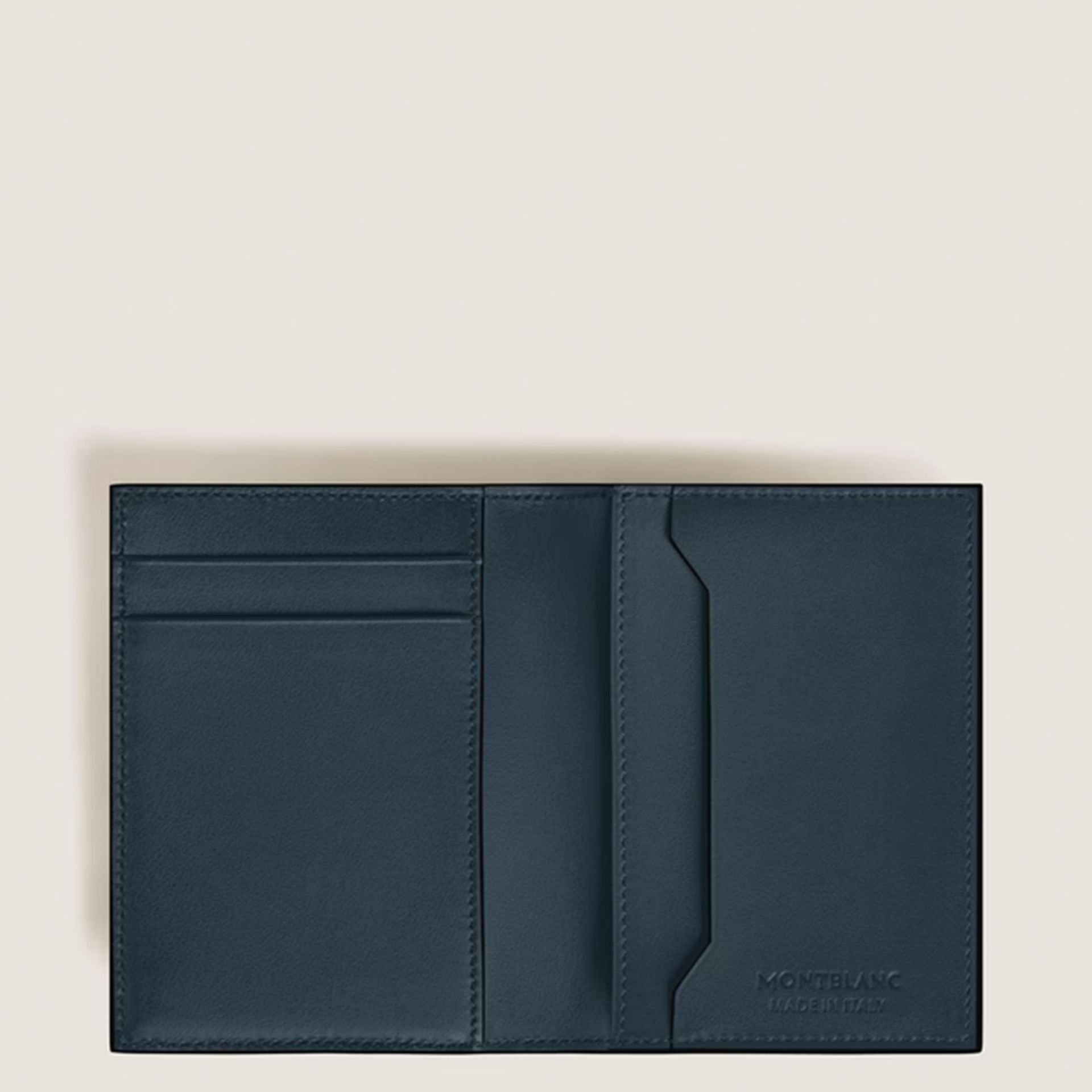 Montblanc Portacarte 4 Tasche in Pelle Meisterstück Blu  220450
