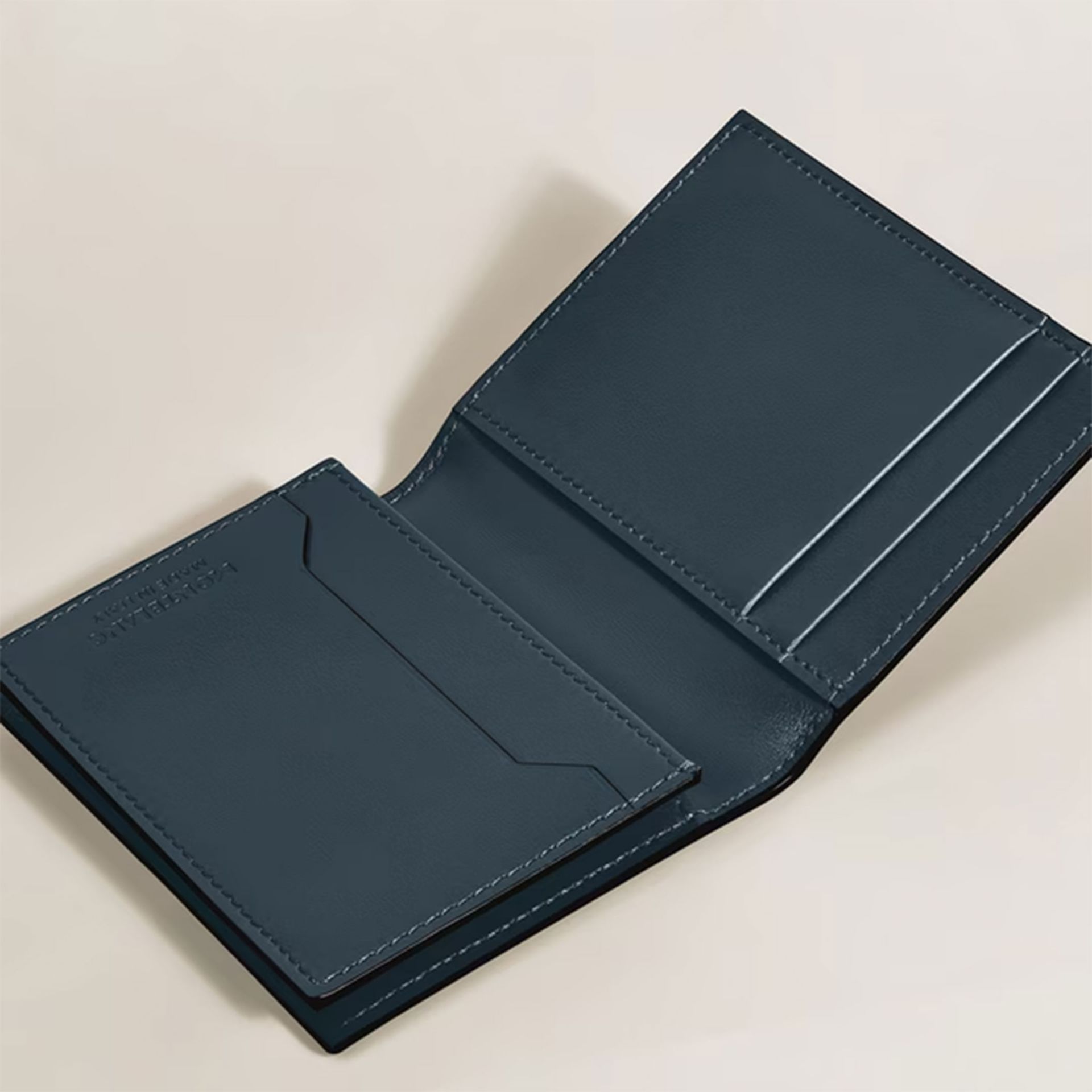 Montblanc Portacarte 4 Tasche in Pelle Meisterstück Blu  220450