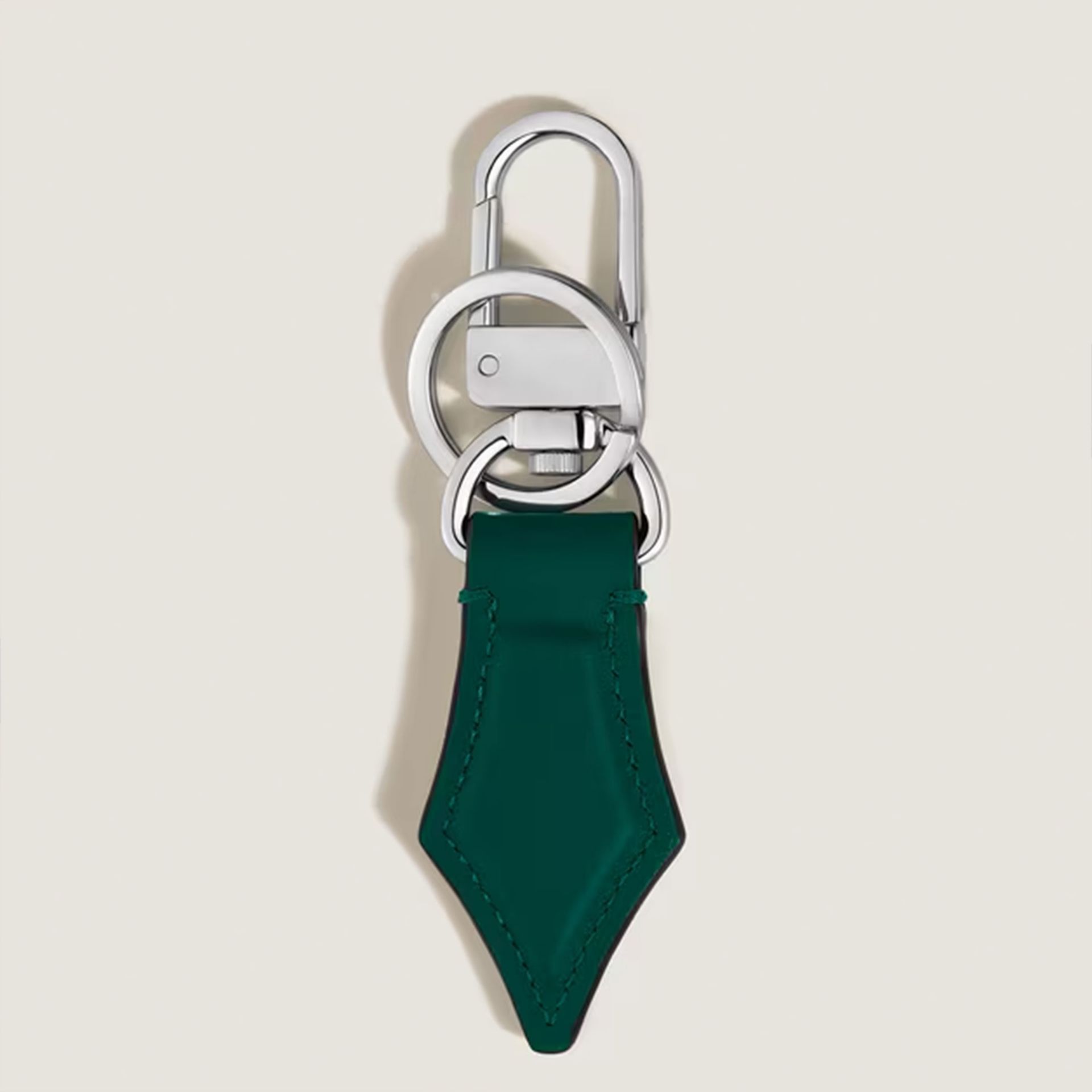 MONTBLANC Portachiavi a Forma di Pennino in Pelle Soft Malachite  220307