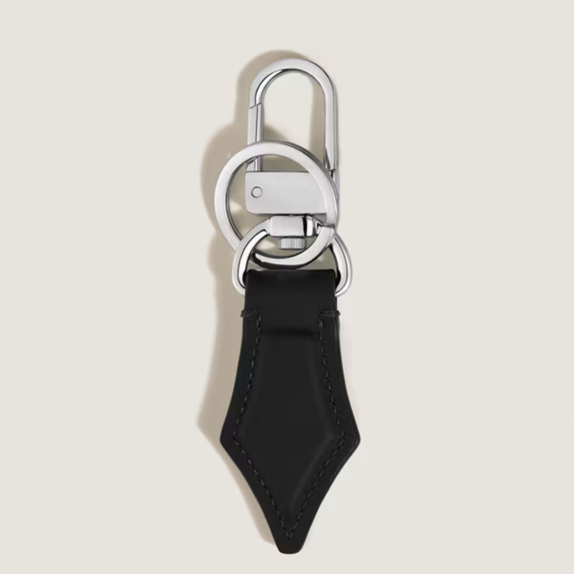 MONTBLANC Portachiavi a Forma di Pennino in Pelle Meisterstück Nero  220436
