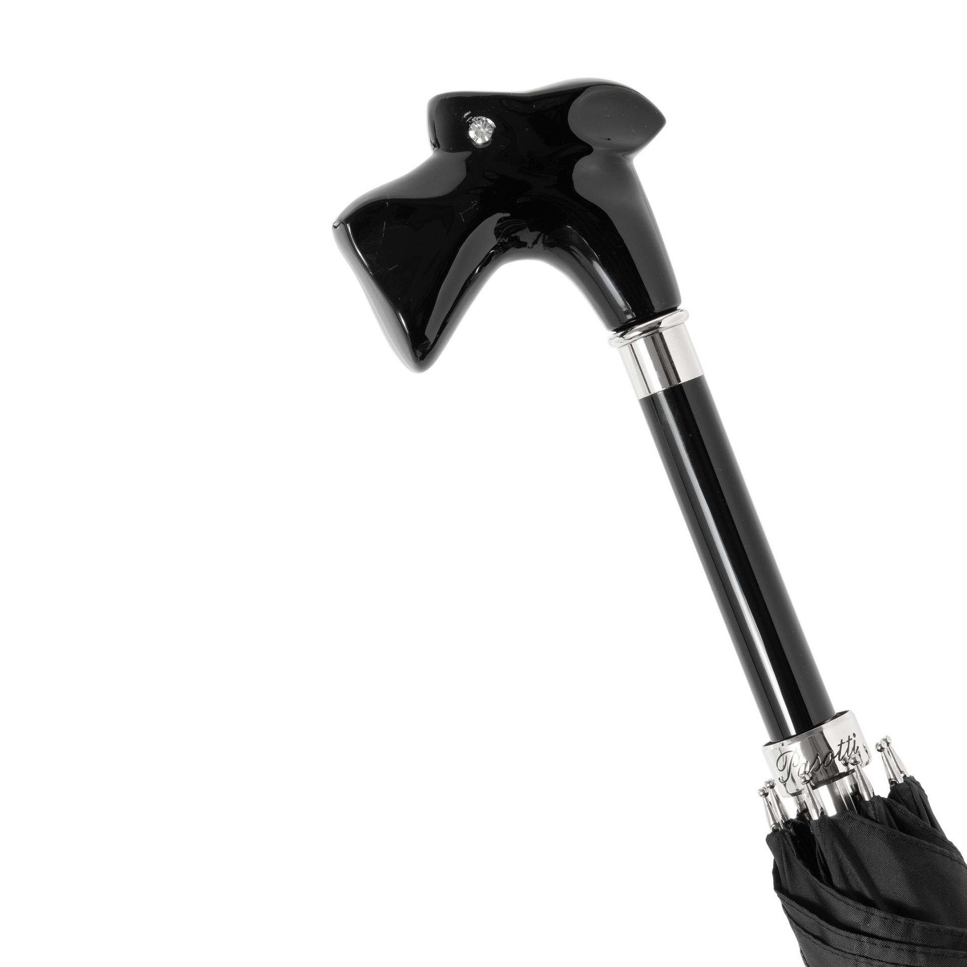 Pasotti Ombrello Da Uomo Lux Scozzese Nero  478*6434-19**P55
