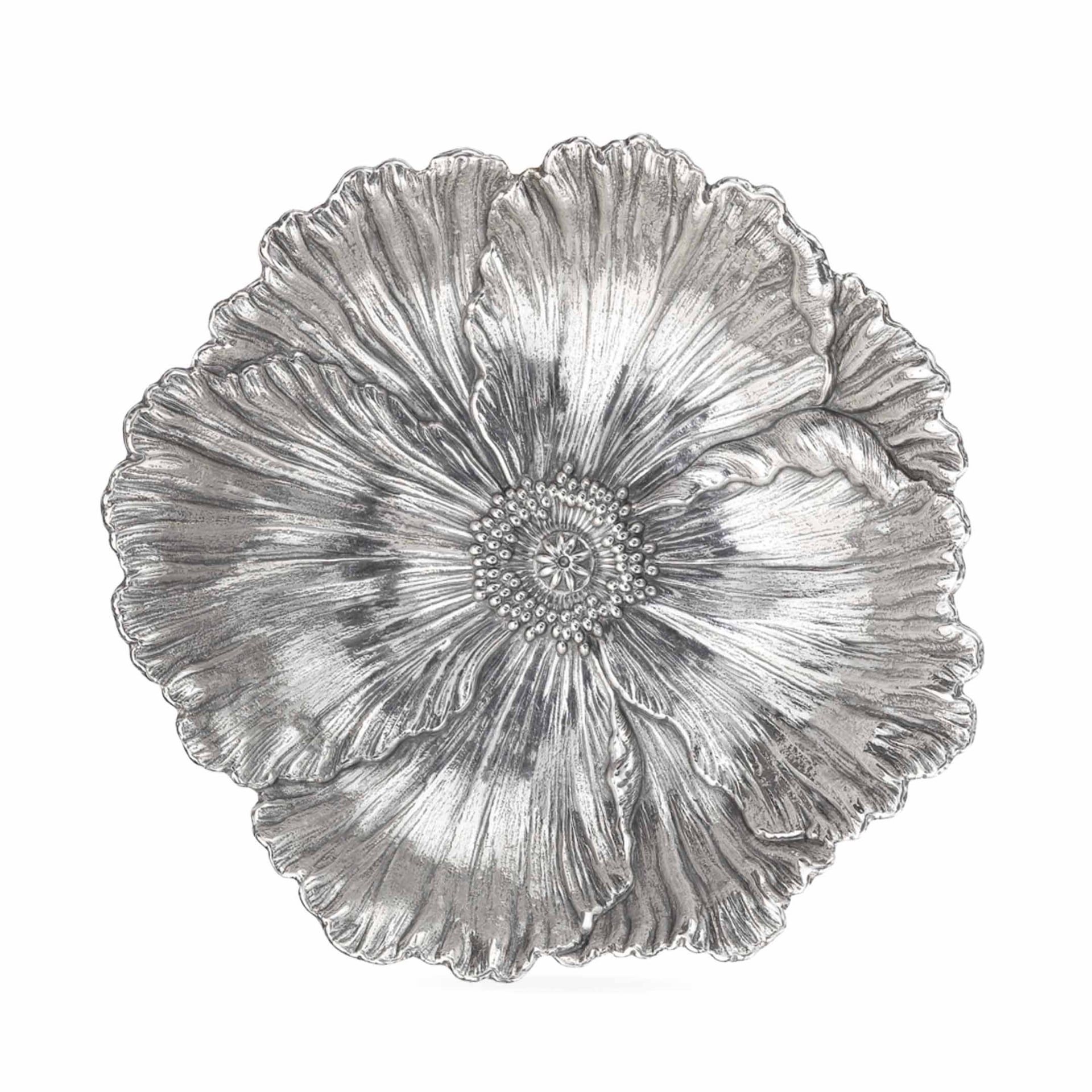 BUCCELLATI Ciotola Flowers Papavero Grande in Argento Ø 18 CM SAGBOW000172
