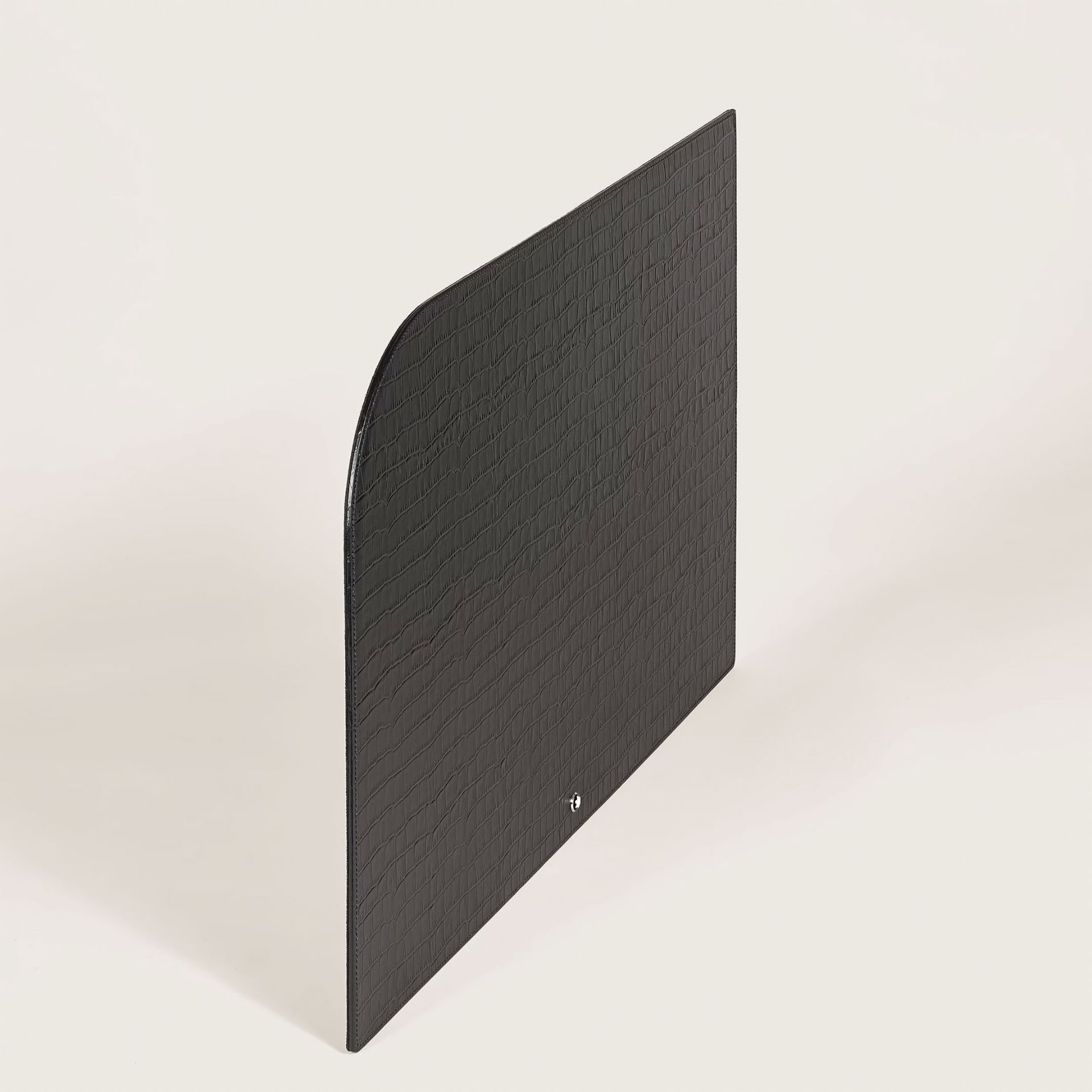 MONTBLANC Sottomano in Pelle Goffrata Coccodrillo Nero  135985