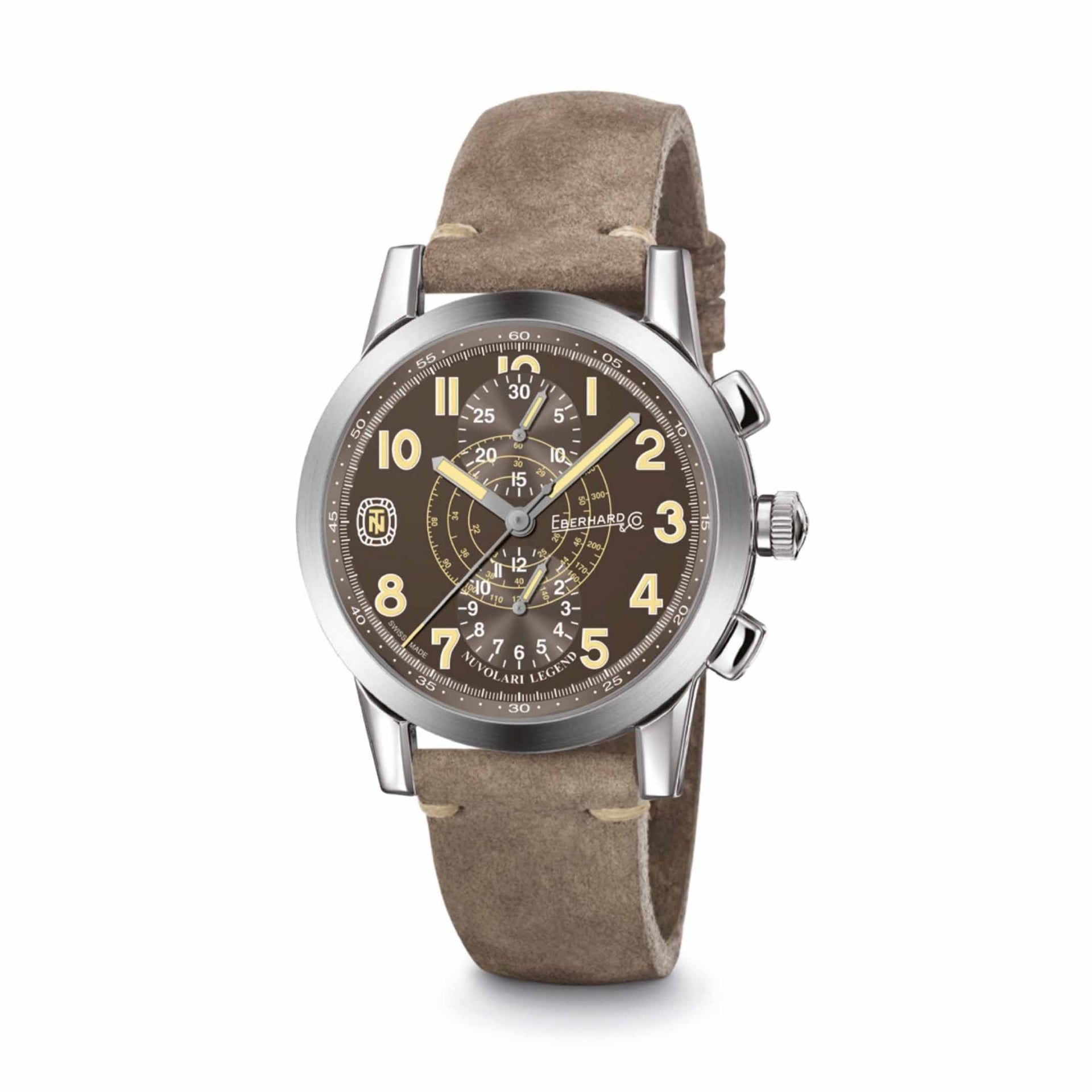 EBERHARD & CO. Nuvolari Legend Grande Taille "Brown Helmet" 43 MM 31138.02 CP