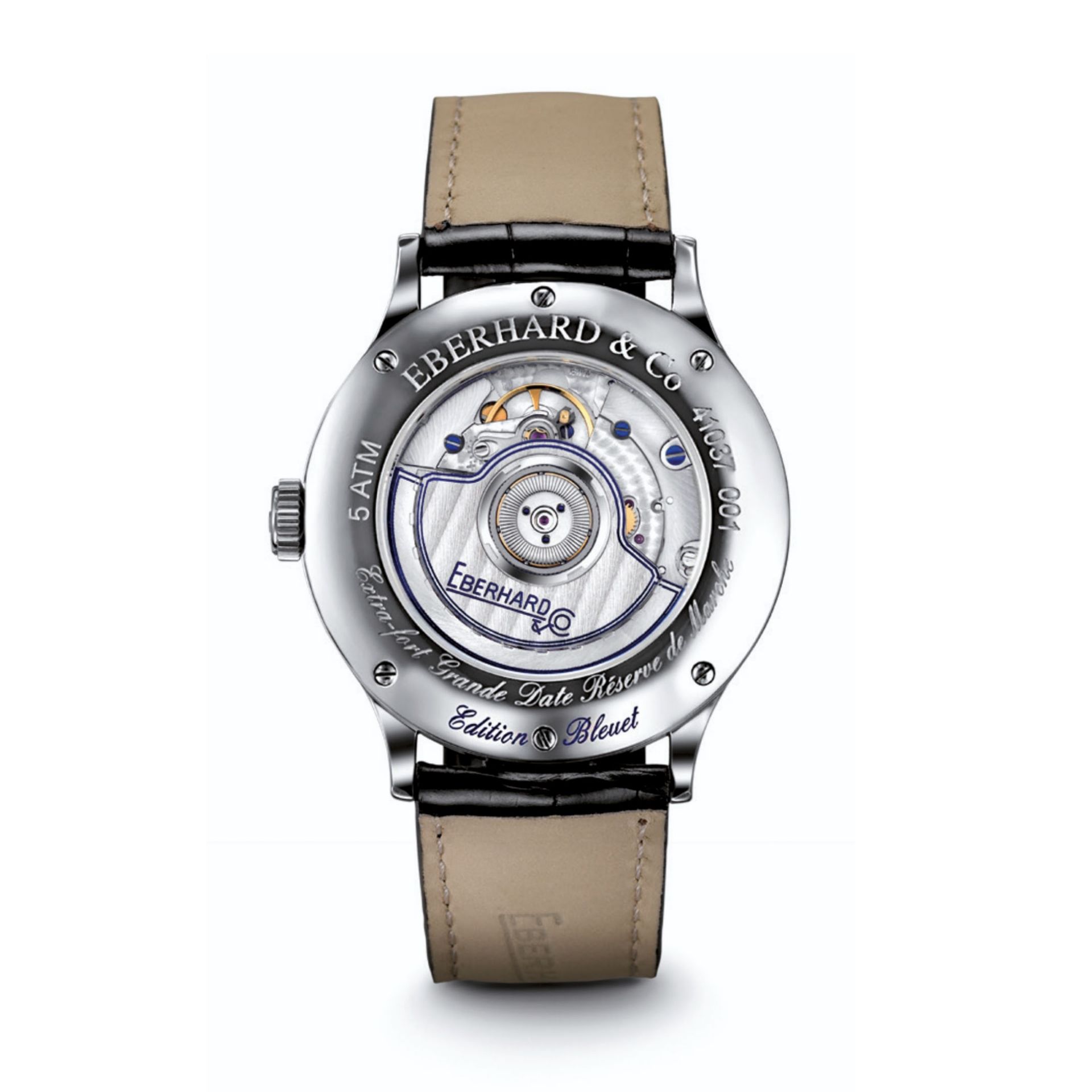 EBERHARD & CO. Extra-Fort Grande Date Réserve de Marche Édition Bleuet 39 MM 41037.1 CP