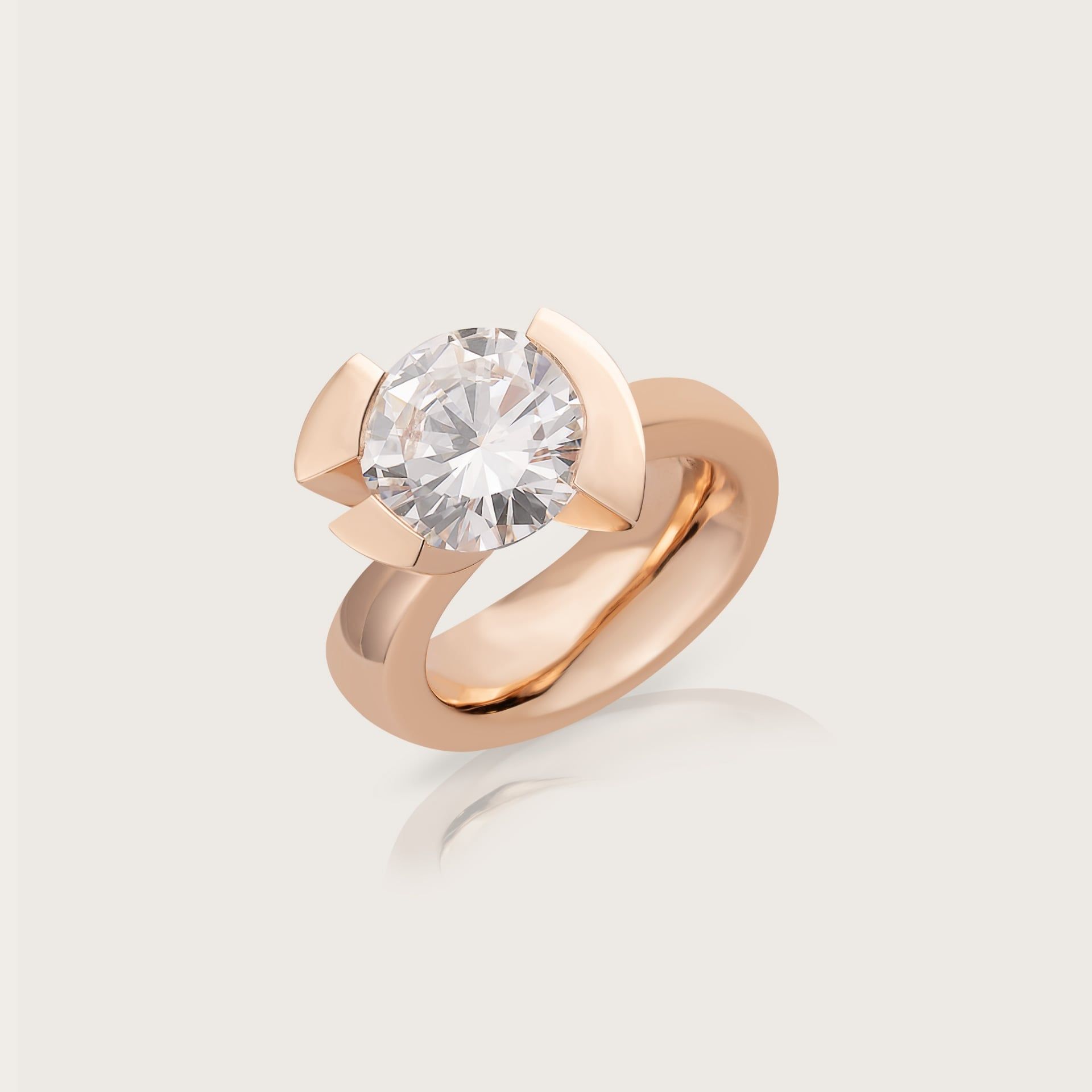ASTRUA Anello Duse, Oro Rosa, Diamante  DU15DB.XL