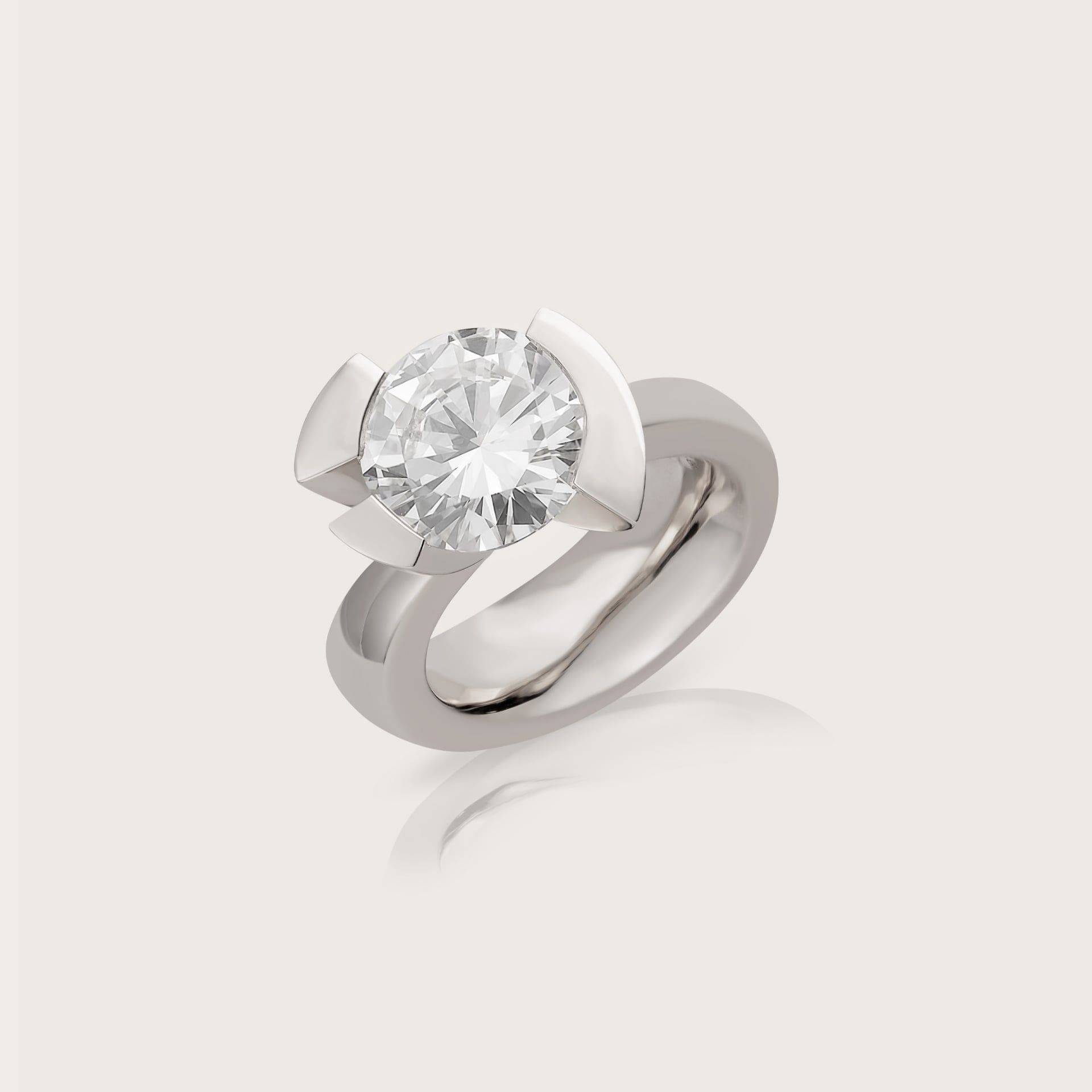 ASTRUA Anello Duse, Platino, Diamante  DU16DB.XL