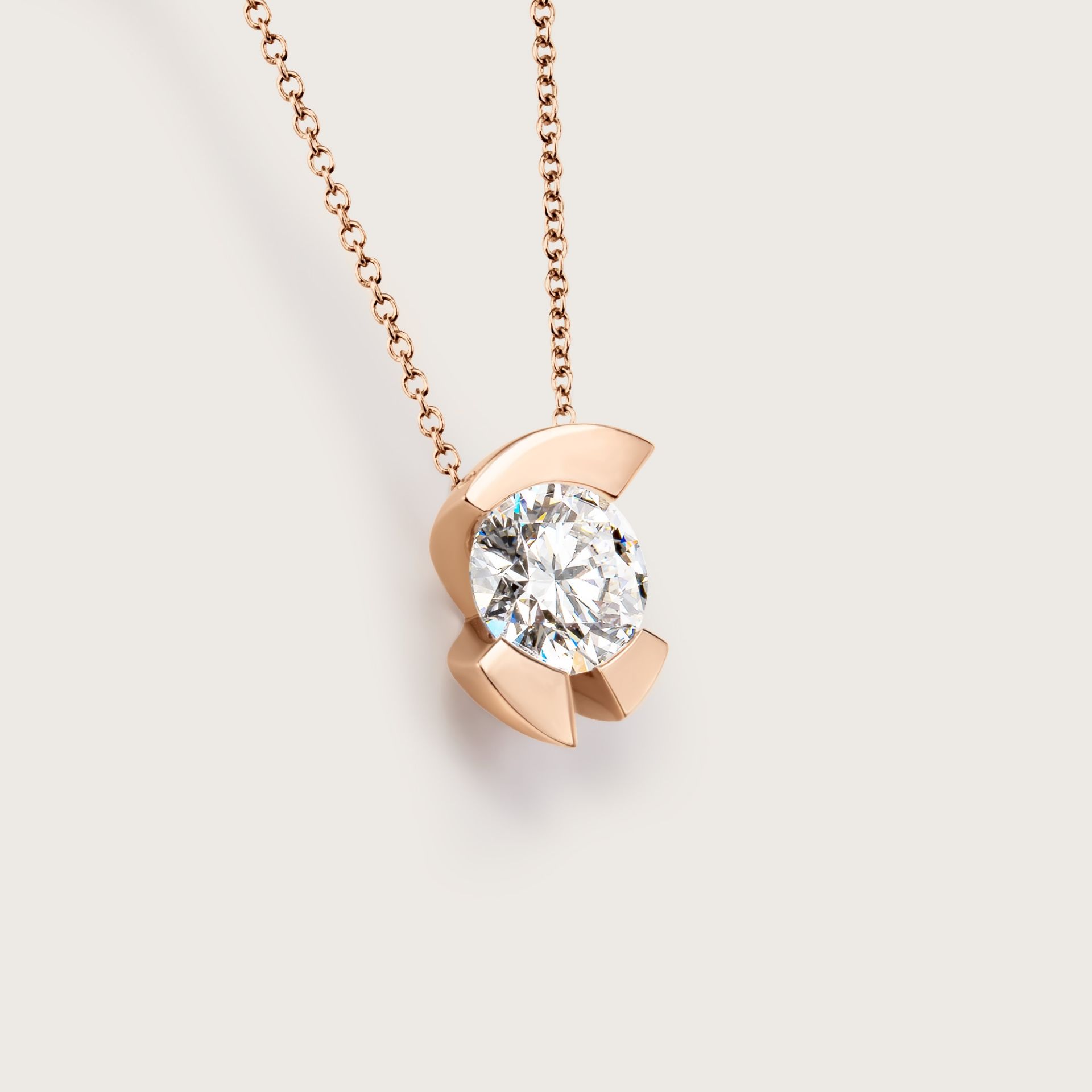 ASTRUA Ciondolo Duse, Oro Rosa, Diamante  DU95DB.XL