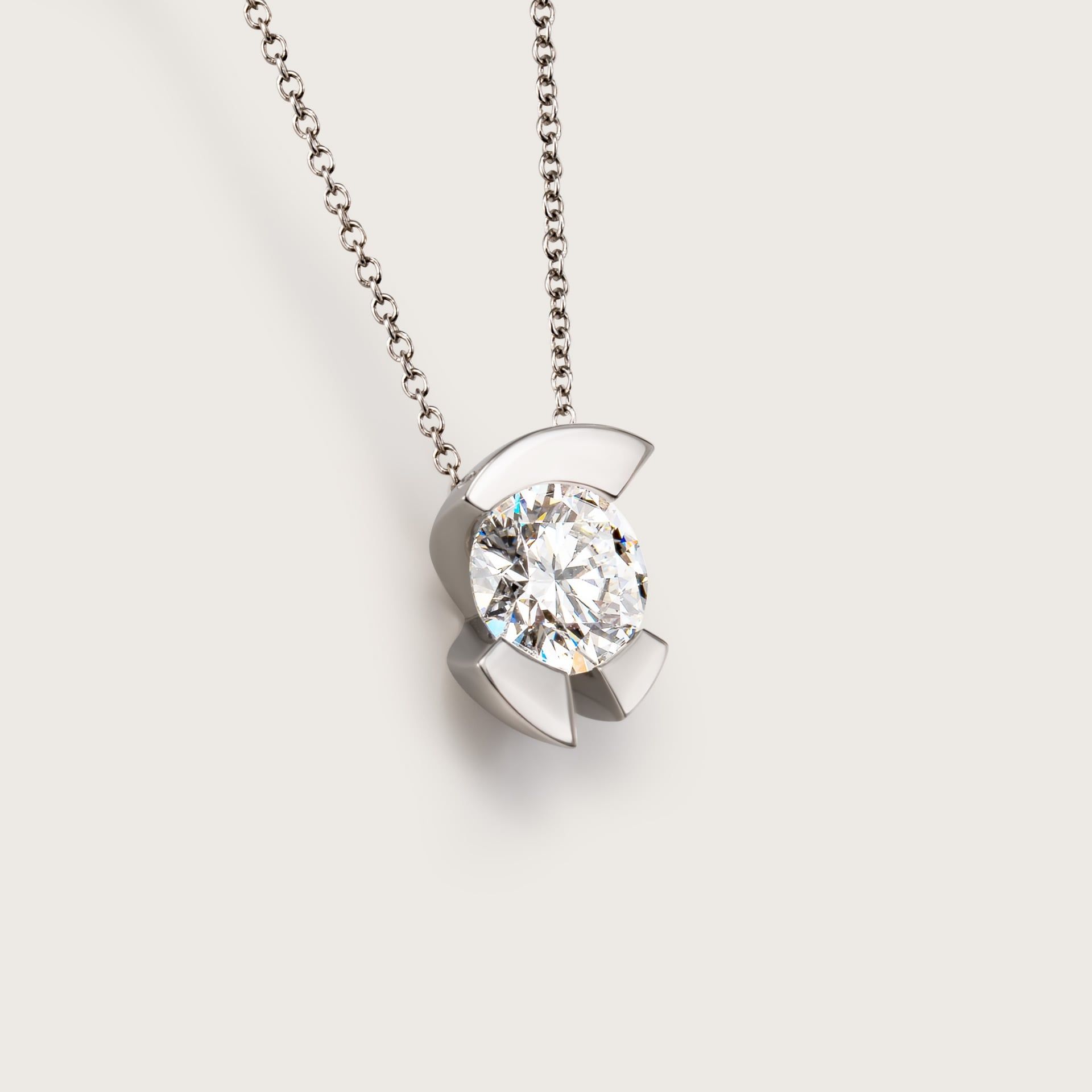 ASTRUA Ciondolo Duse, Platino, Diamante  DU96DB.XL