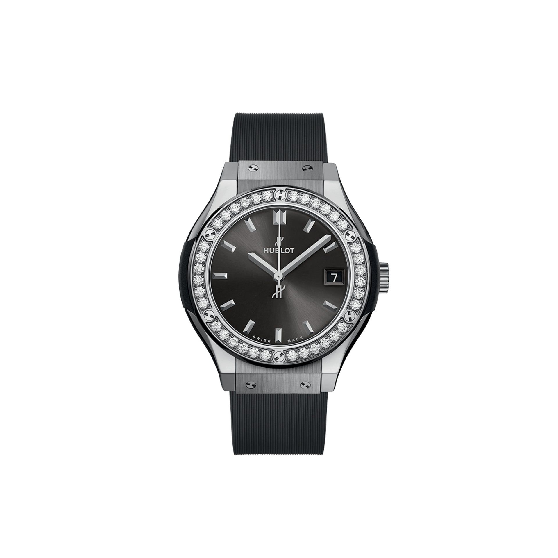HUBLOT Classic Fusion Racing Grey Titanium Diamonds 33 MM 581.NX.7071.RX.1104