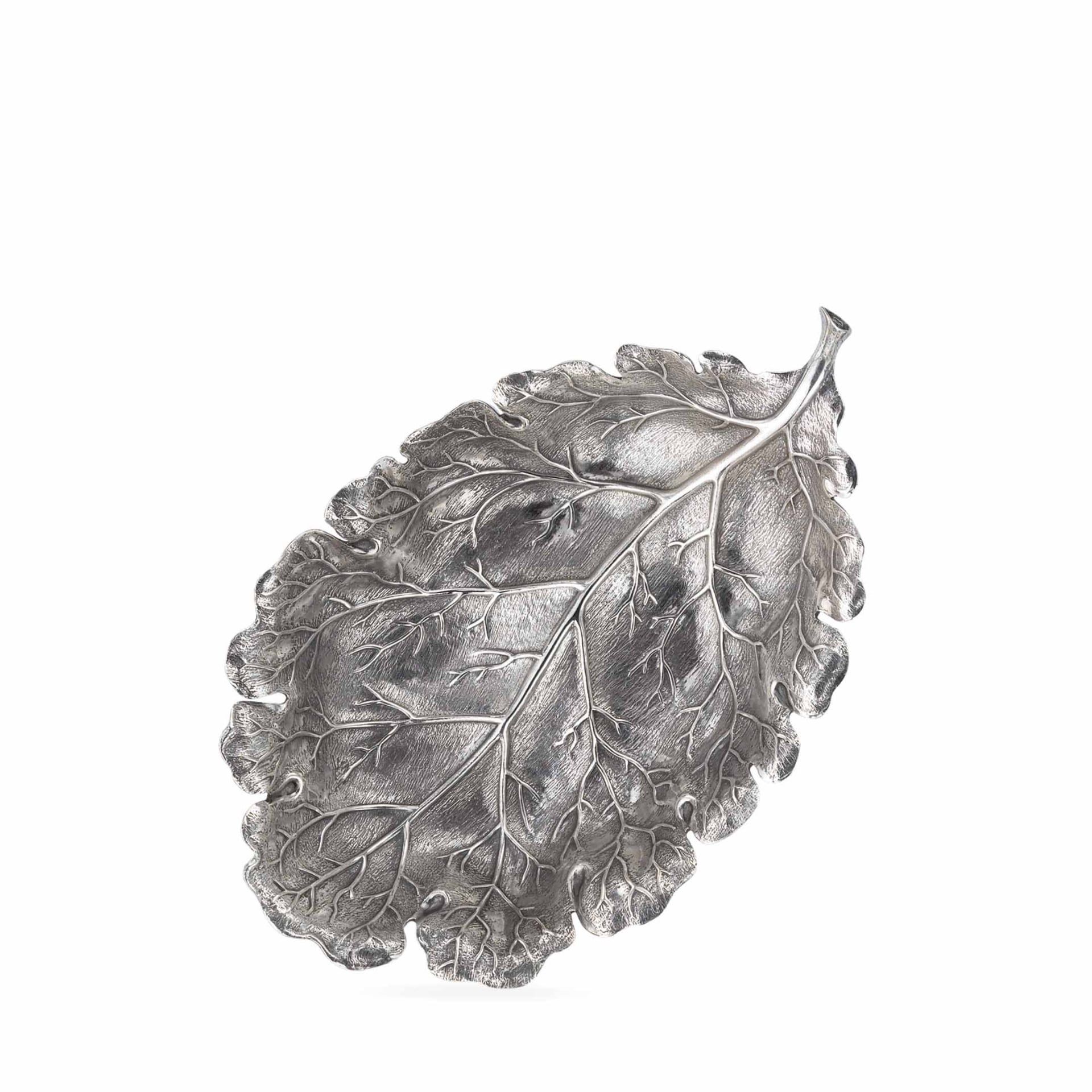 BUCCELLATI Ciotola Leaves Foglia di Quercia Media in Argento 14.5 x 9.5 CM SAGBOW000212