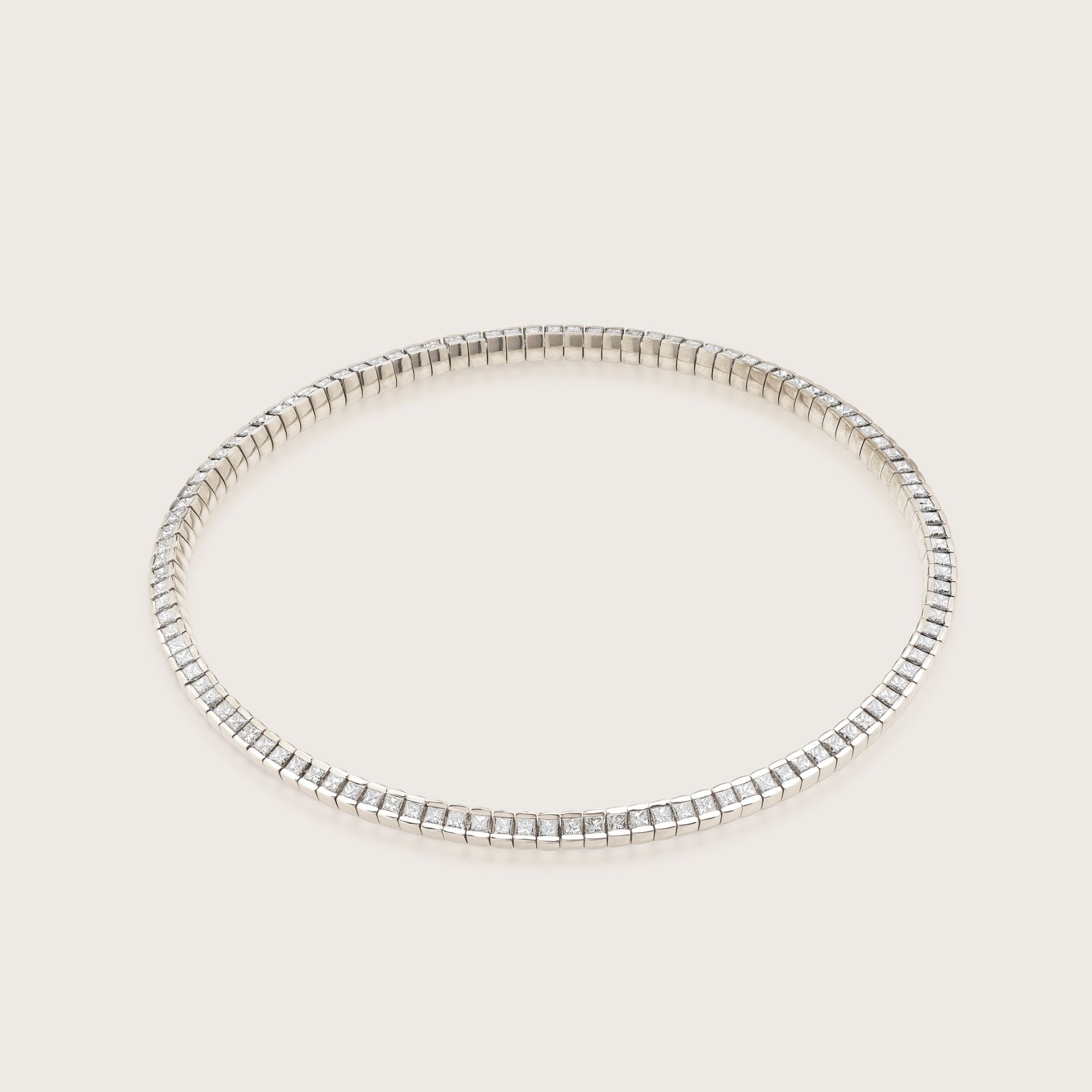 ASTRUA Collana Petali, Oro Bianco, Diamanti PE69DBP.3