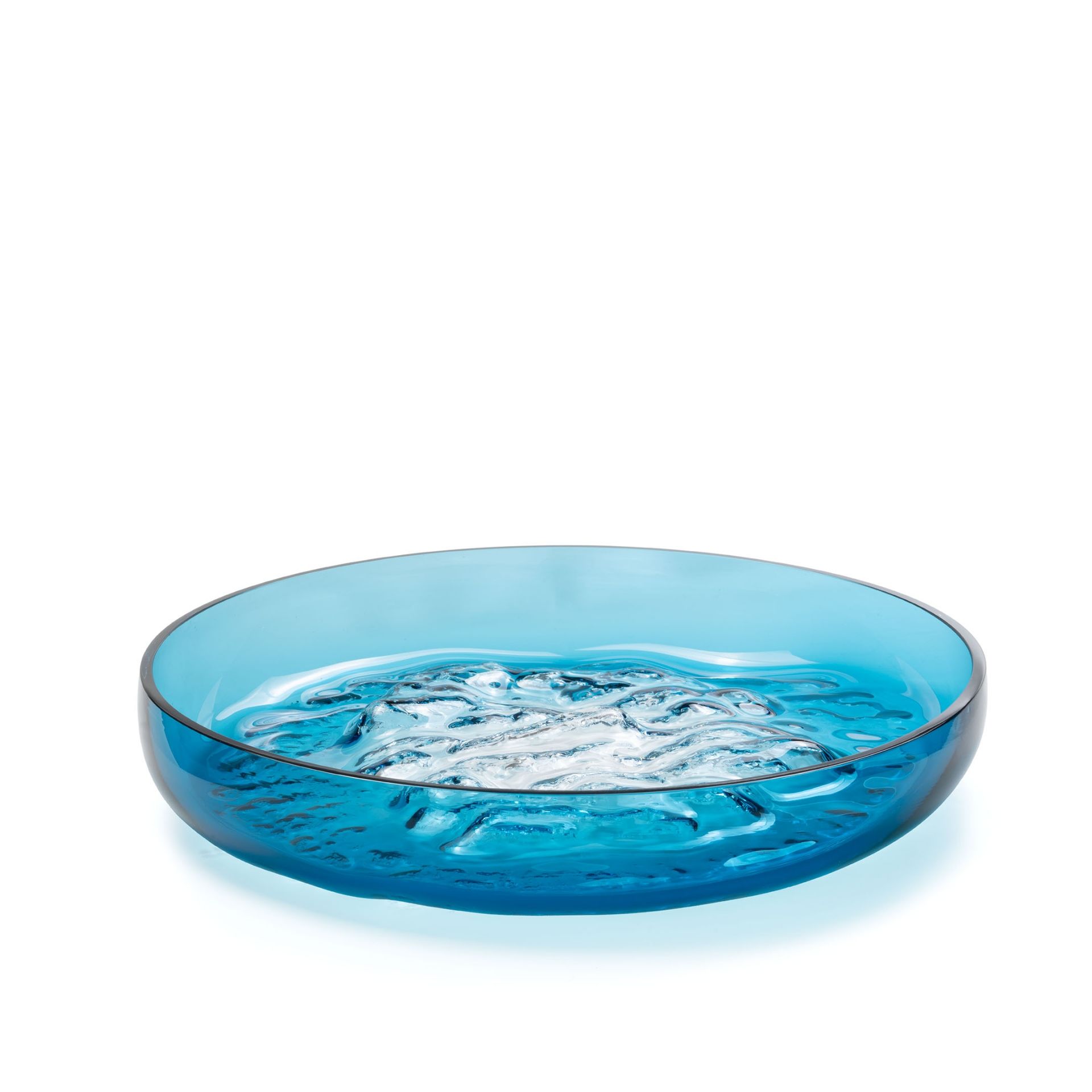 SALVIATI Piatto Fondamenta Blu Avio Ø 37 CM - H 6 CM 25003