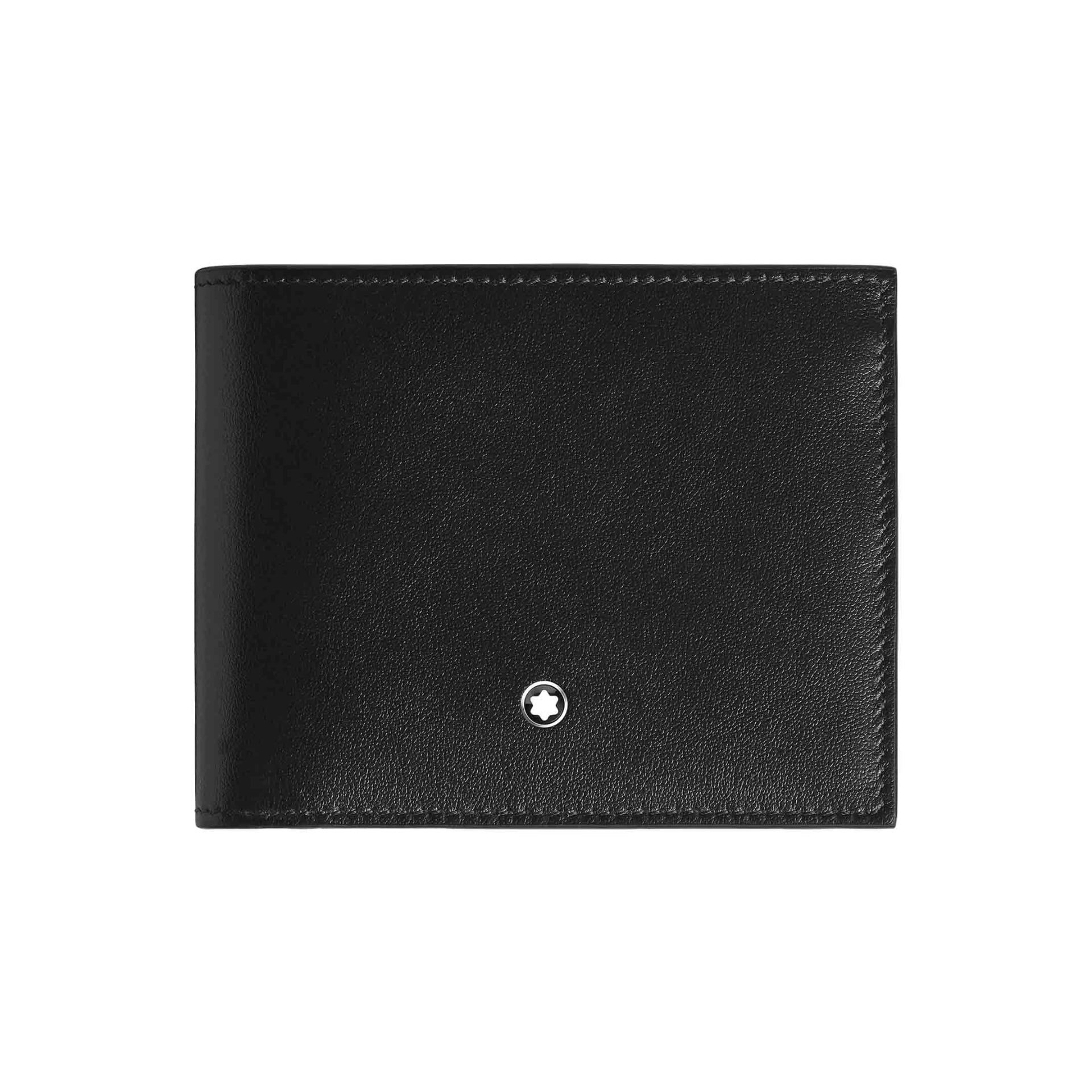 Montblanc Portafoglio 6 Scomparti Meisterstück Nero / Blu Inchiostro  221320