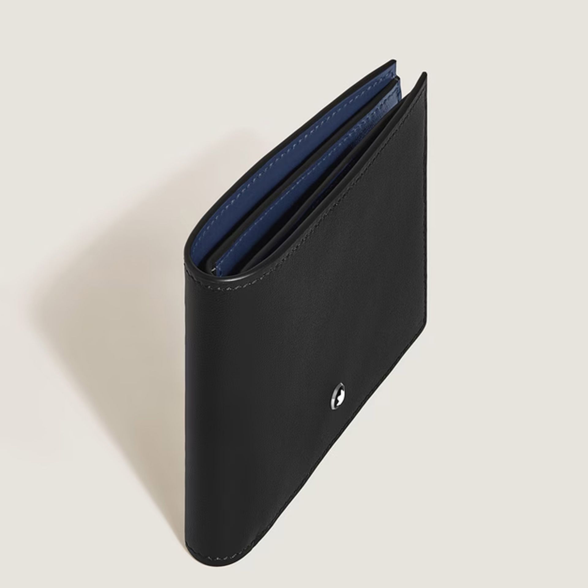 Montblanc Portafoglio 6 Scomparti Meisterstück Nero / Blu Inchiostro  221320