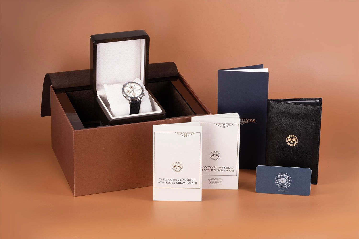 LONGINES Lindbergh Hour Angle Chronograph 41 MM L2.602.4.11.2