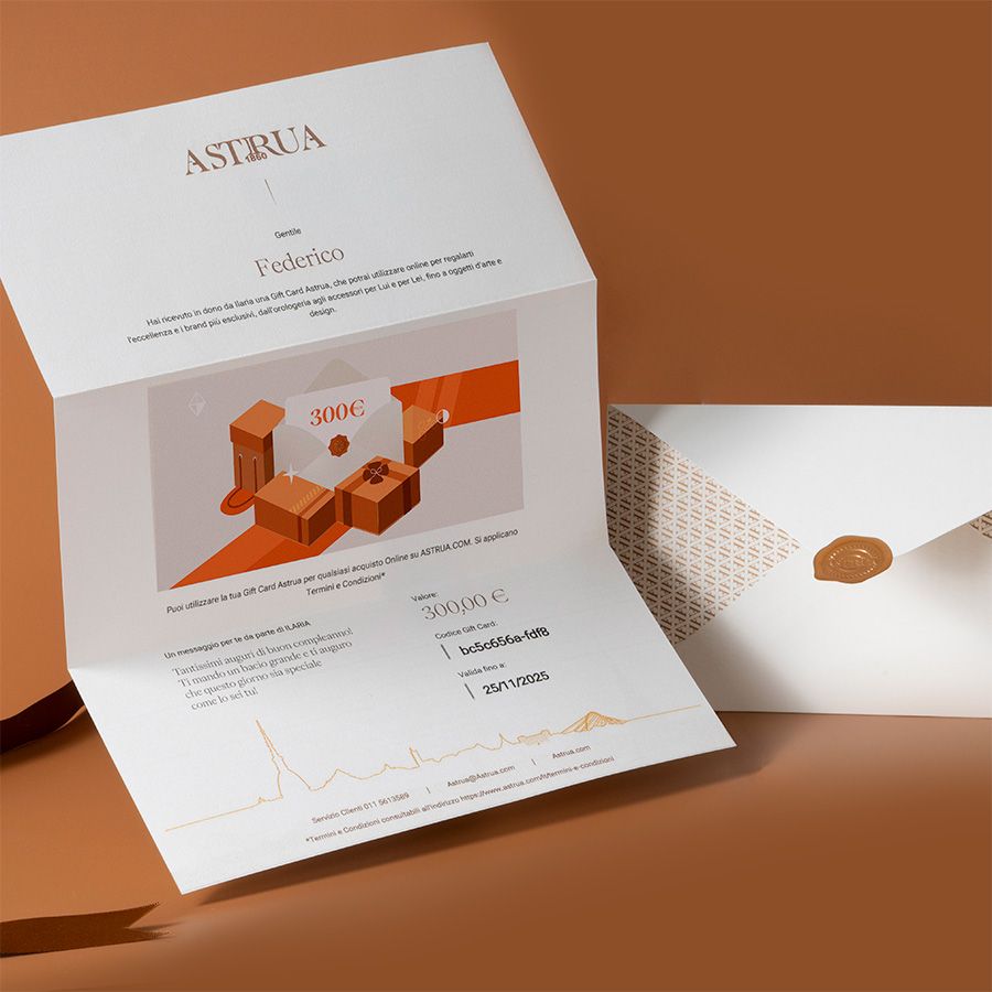  Gift Card Astrua • 300€  GIFT300