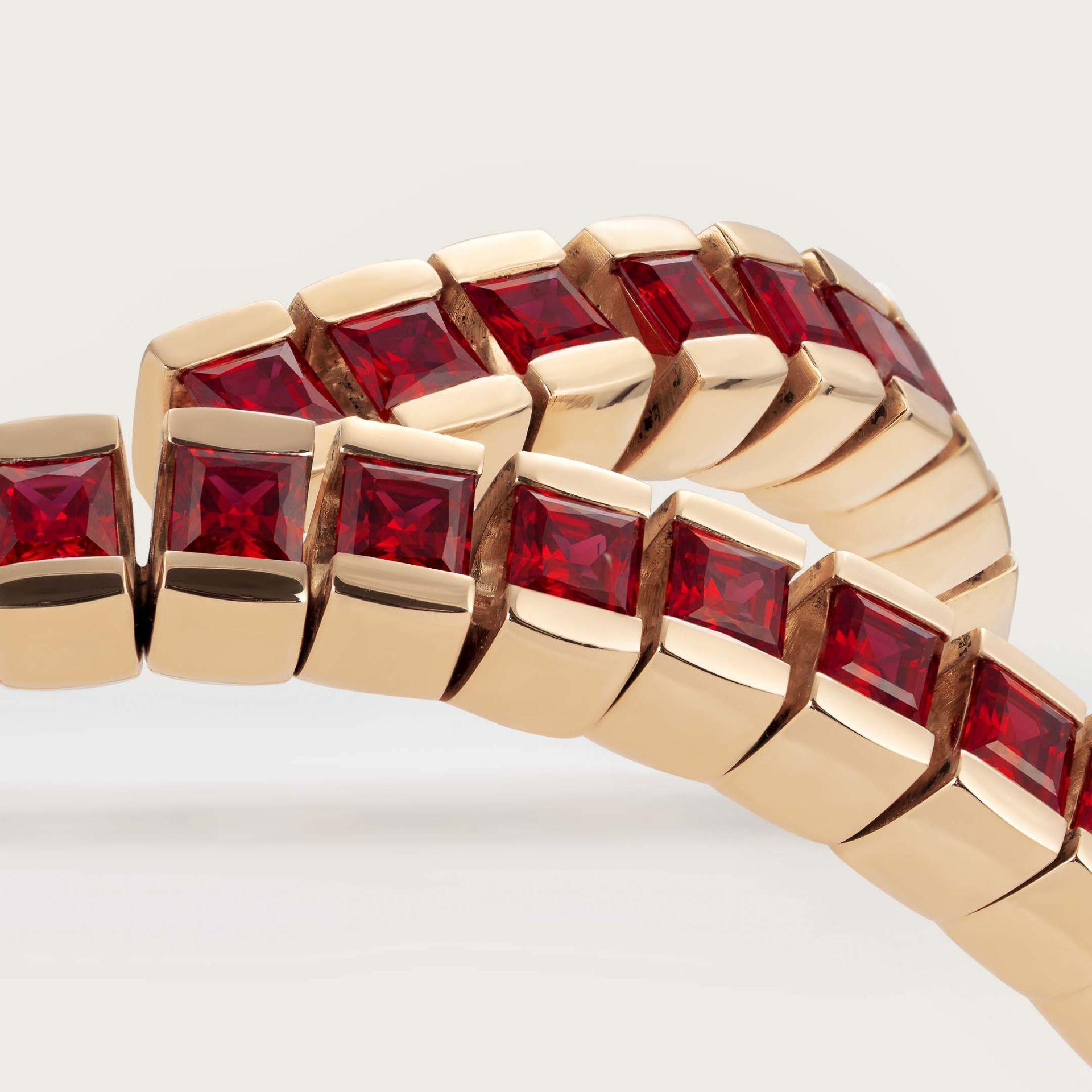 ASTRUA Bracciale Petali, Oro Giallo, Rubini  PE18TRR.3