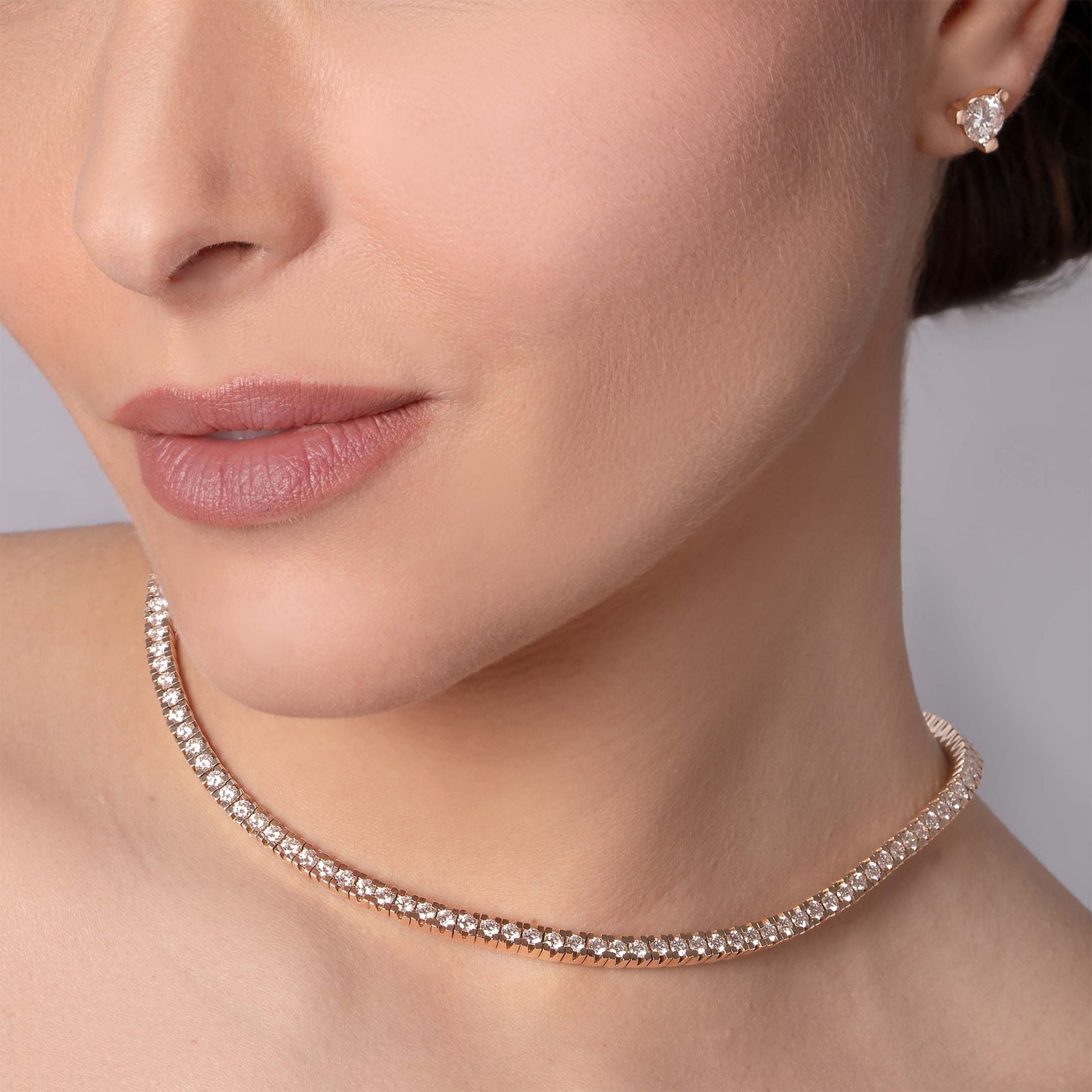 ASTRUA Collana Luce, Oro Bianco, Diamanti  L69DB.0,08