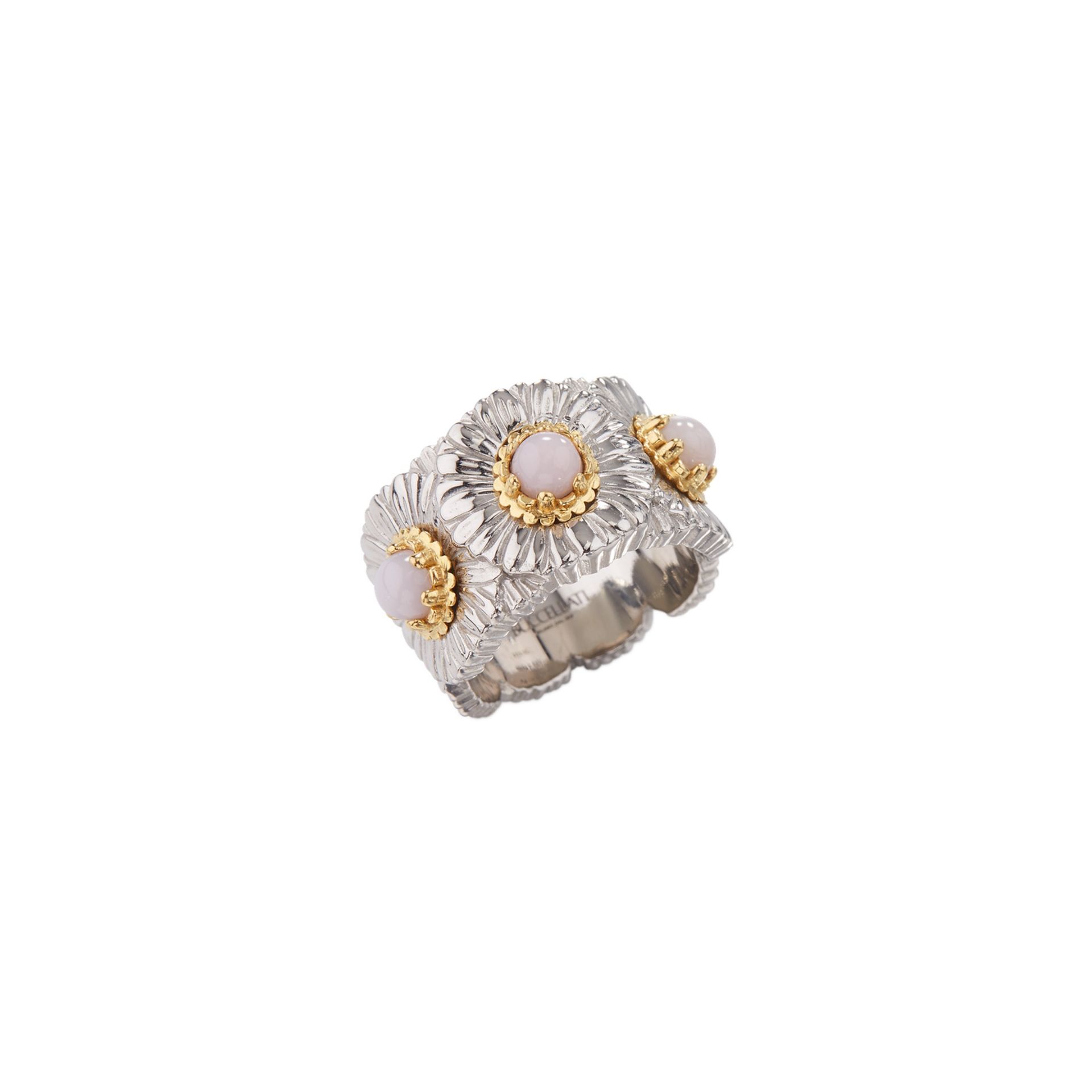 Buccellati Anello Eternelle Blossoms Color in Argento con Opale  JAGETE023607
